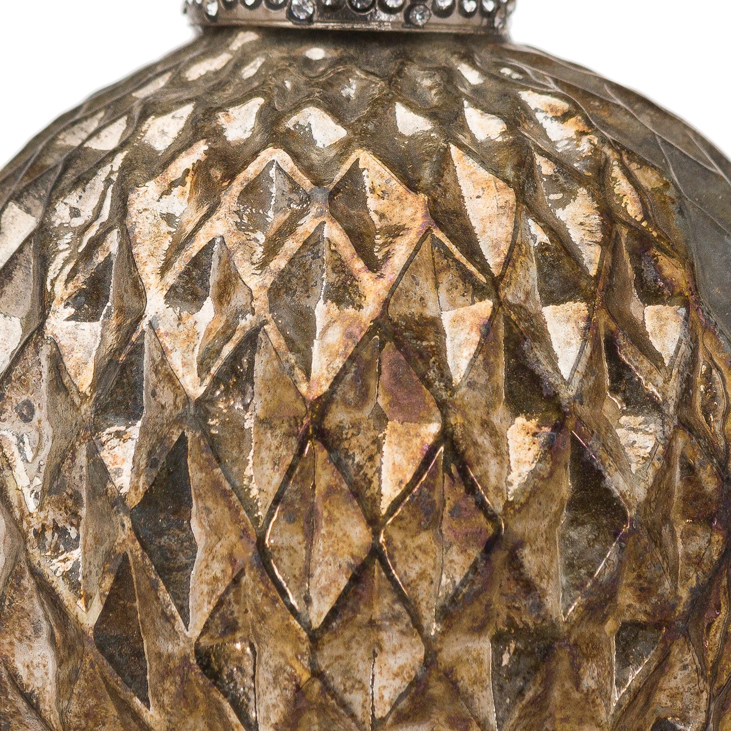 The Noel Collection Burnished Large Honeycomb Bauble