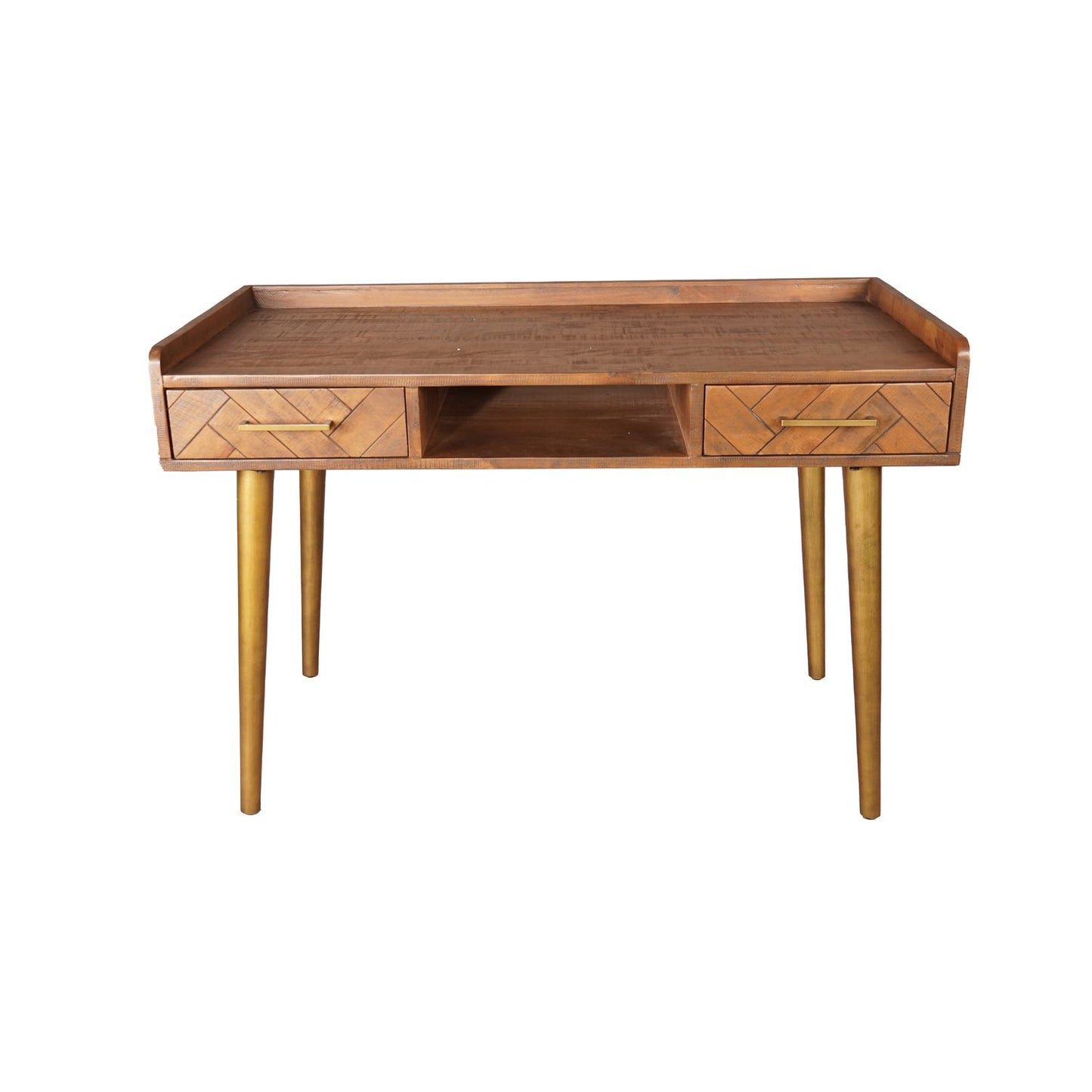 Havana Gold 2 Drawer Desk