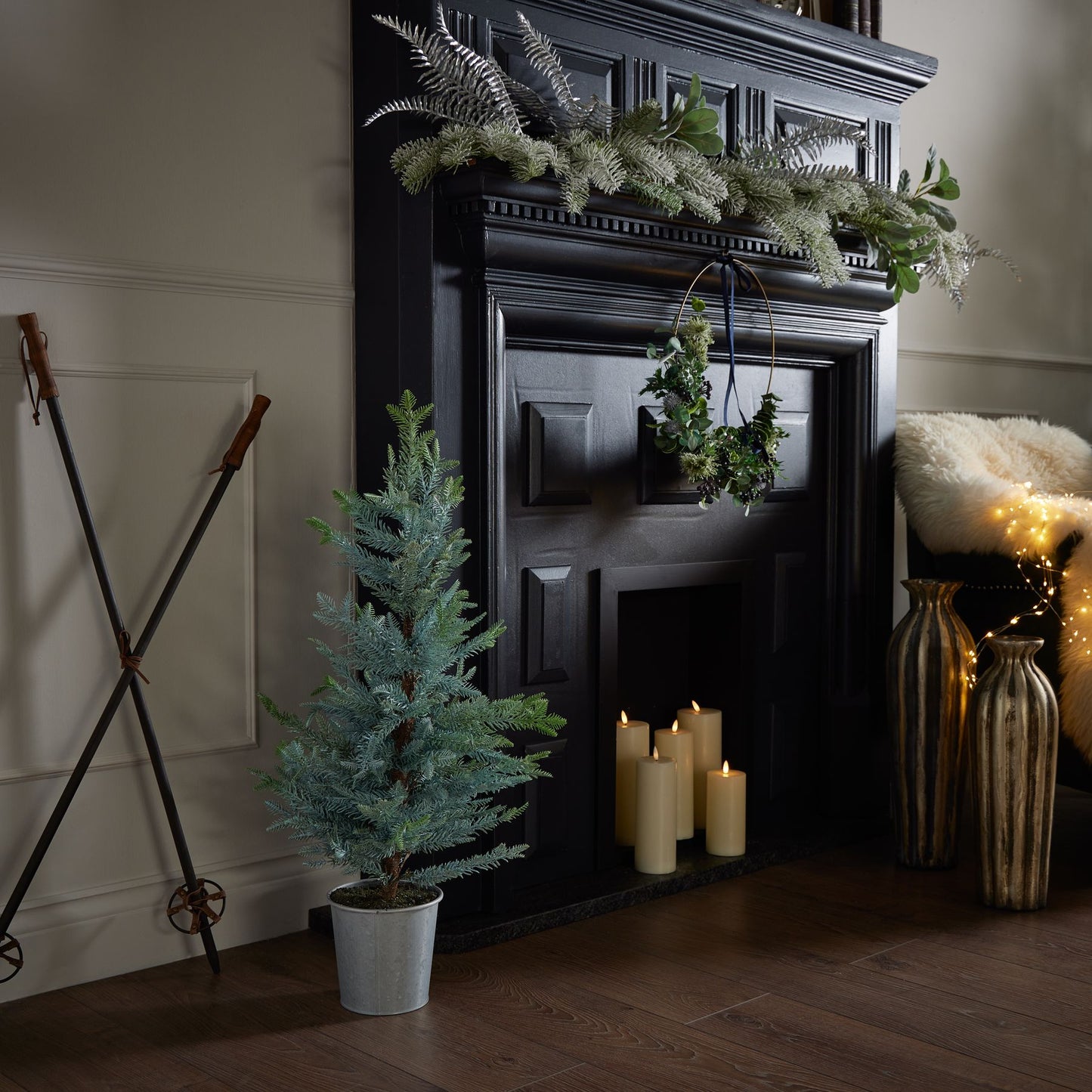 Tall Christmas Fir Tree In Stone