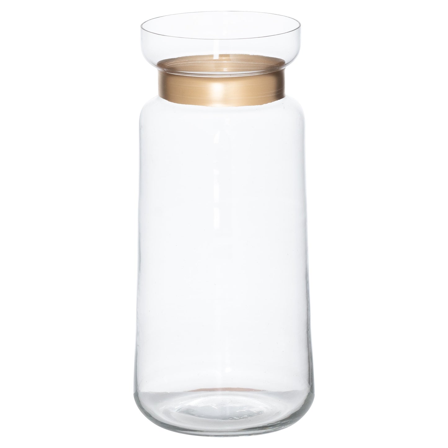 Gold Collared Bottle Vase