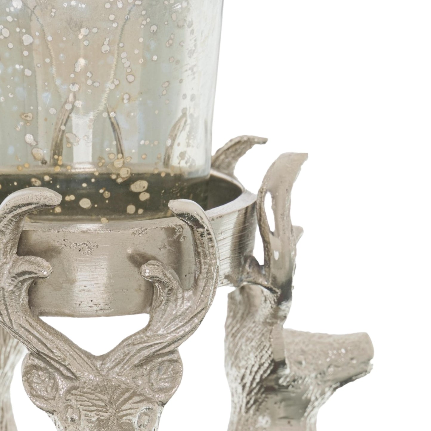 Silver Stag Tealight Holder