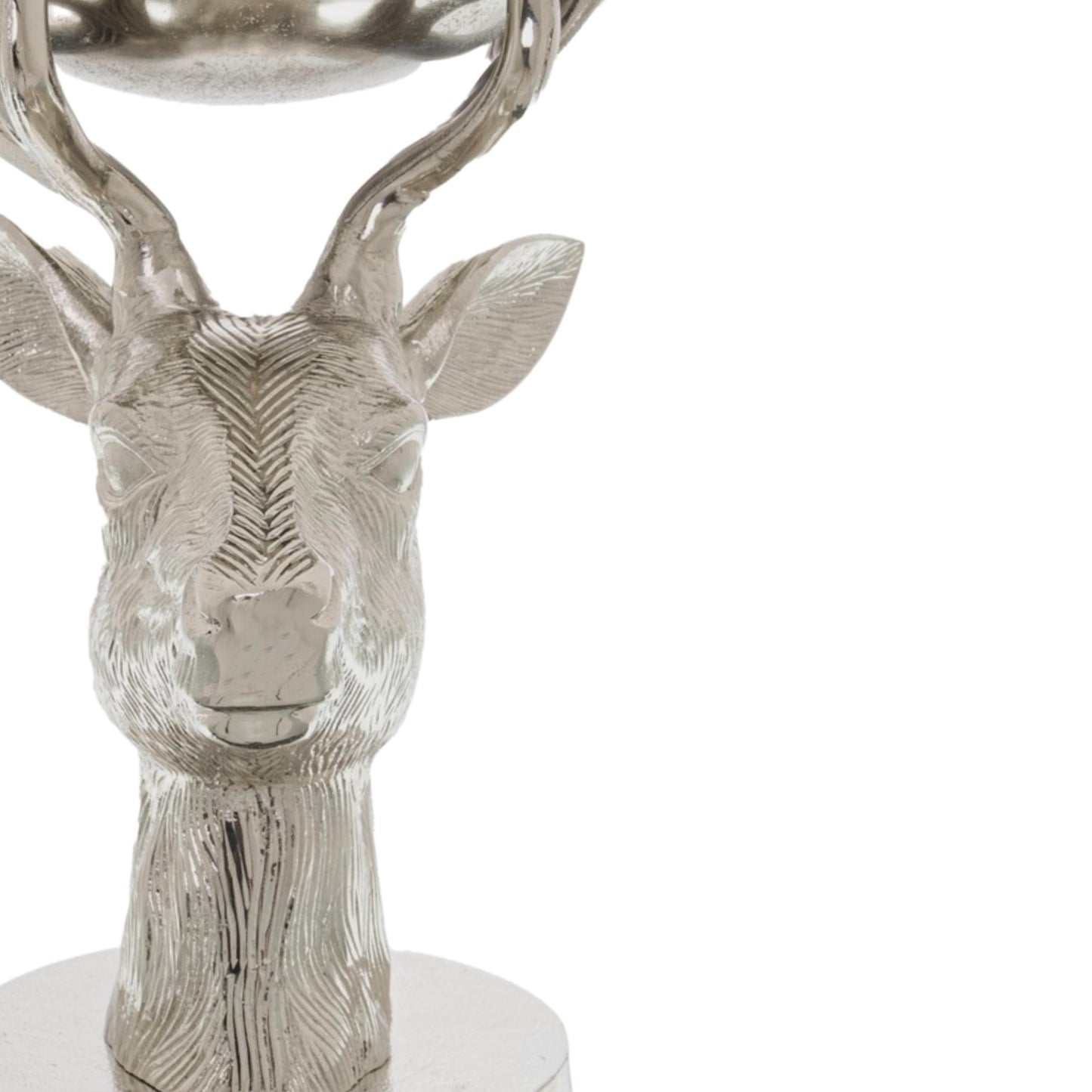 Silver Stag Bowl Ornament