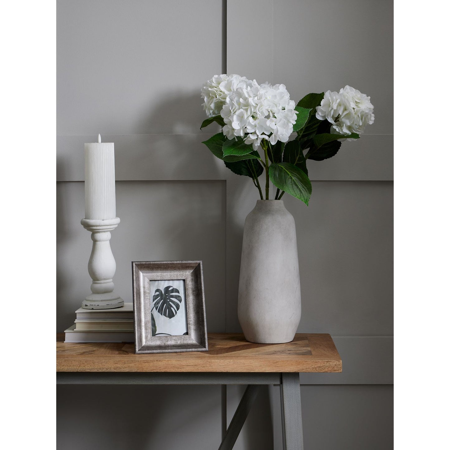 Small Matt White Ceramic Candle Holder