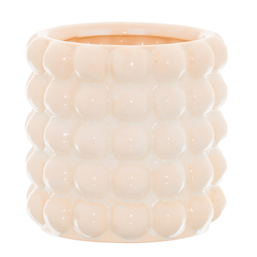 Seville Collection Cream Bubble Planter