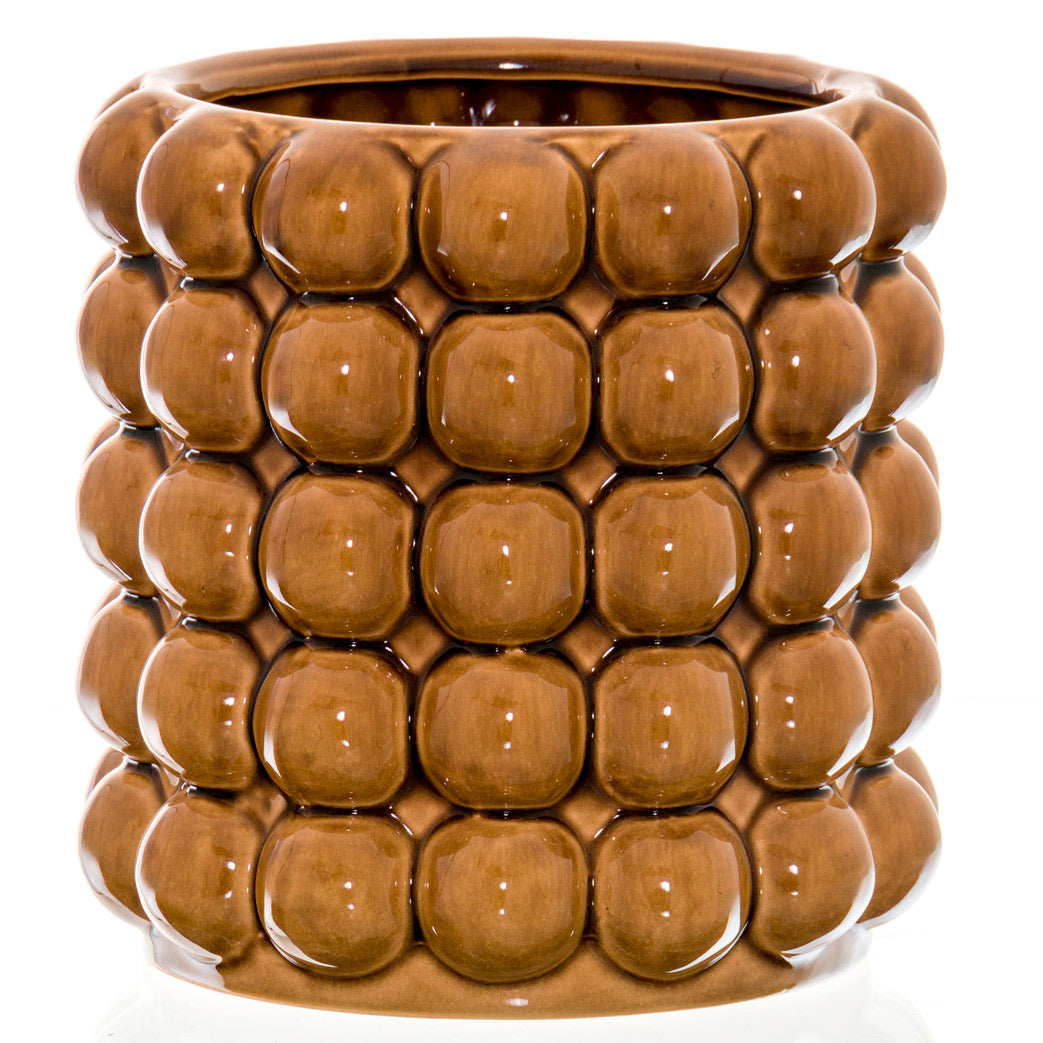 Seville Collection Large Caramel Bubble Vase