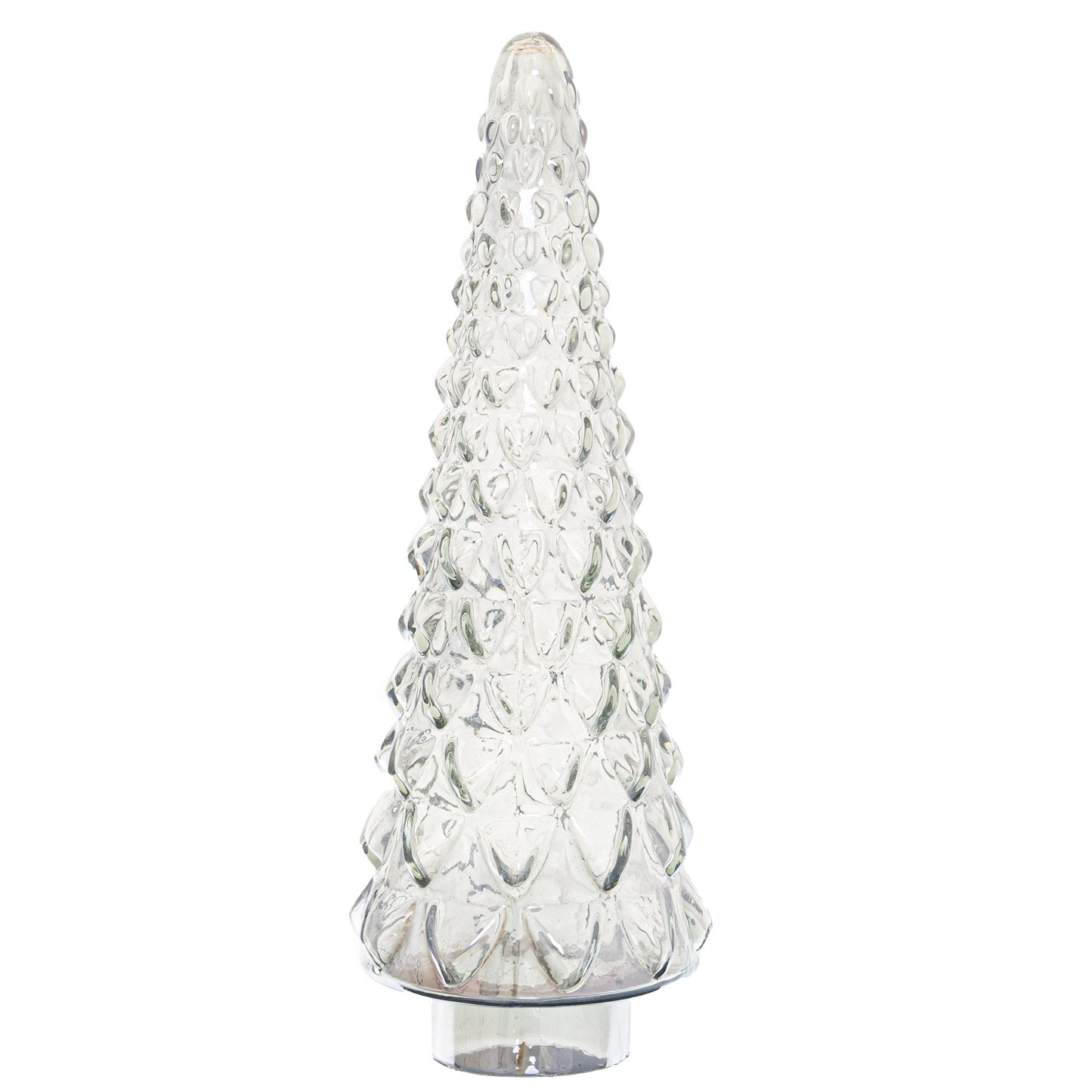 Noel Collection Large Smoked Midnight Glass Decorative Tree