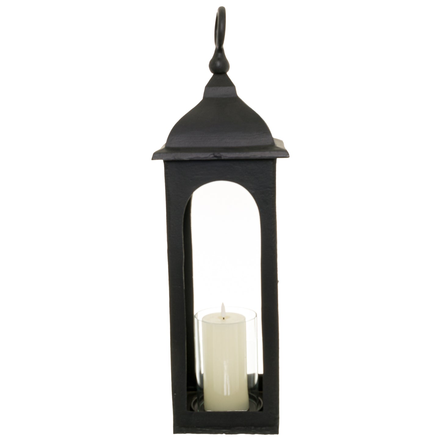 Farrah Collection Black Cast Loop Top Lantern