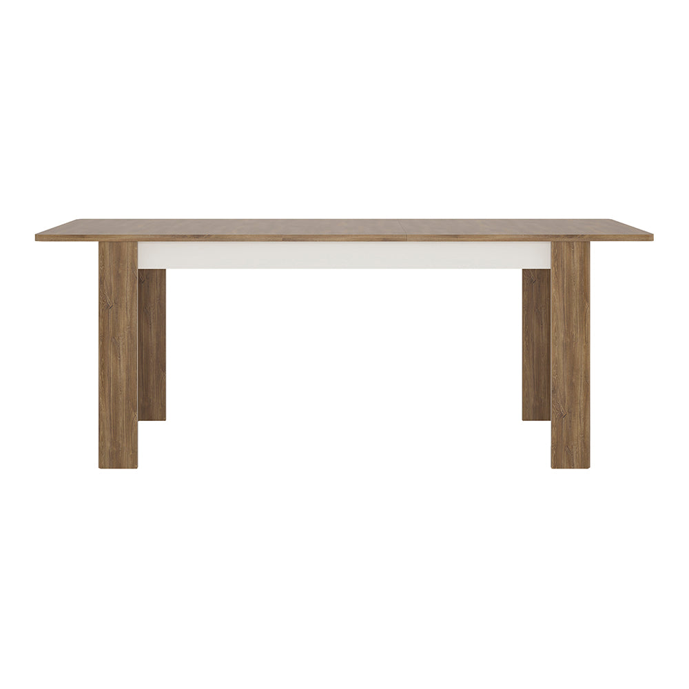 Toledo  extending dining table in White and Oak