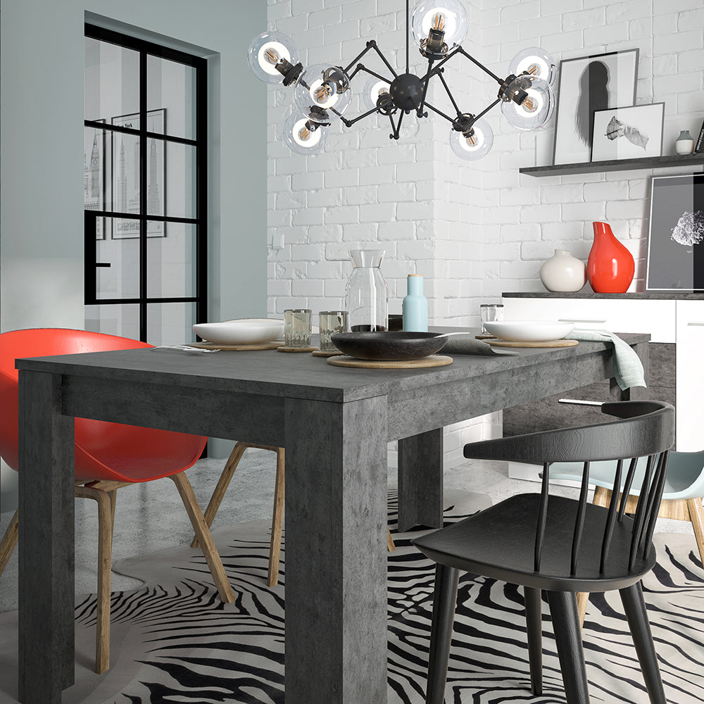 Zingaro  Dining table in Grey and White