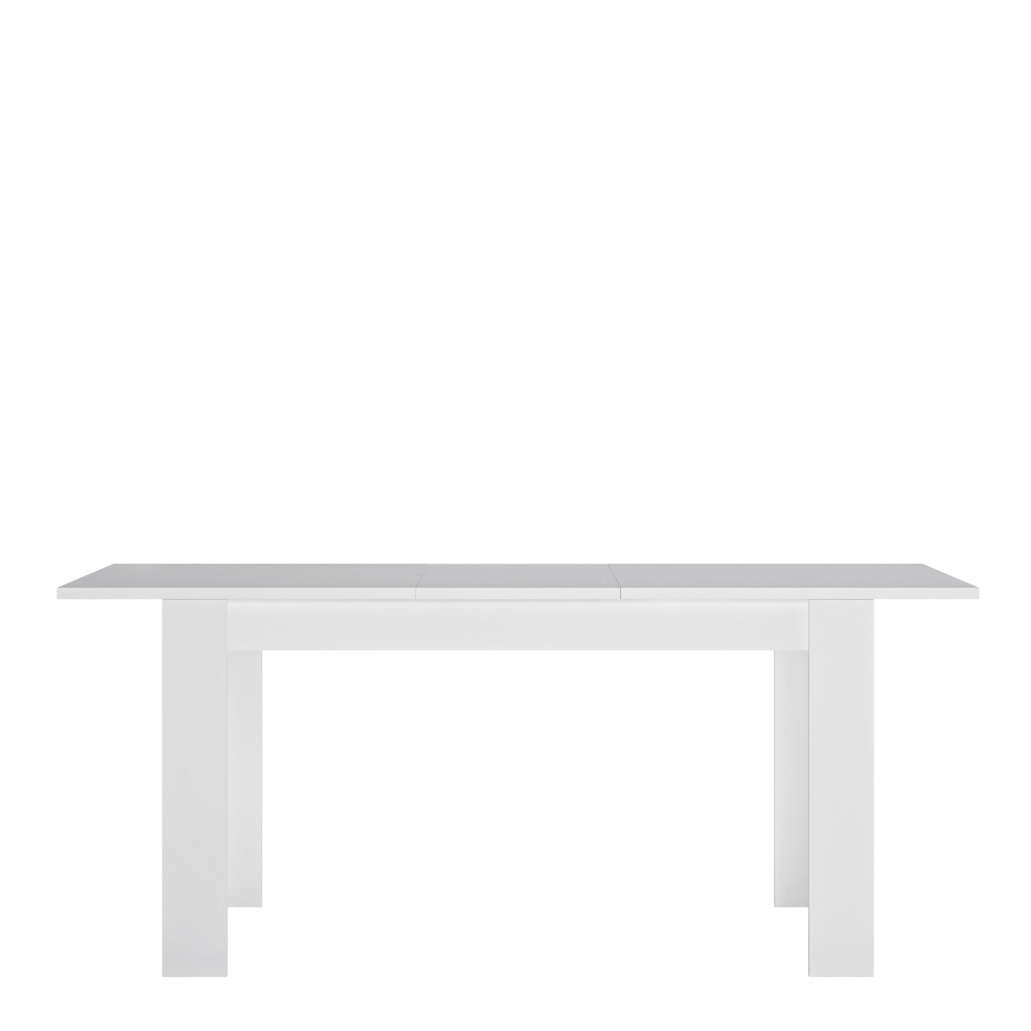 Lyon  Medium extending dining Table 140/180 cm in White and High Gloss