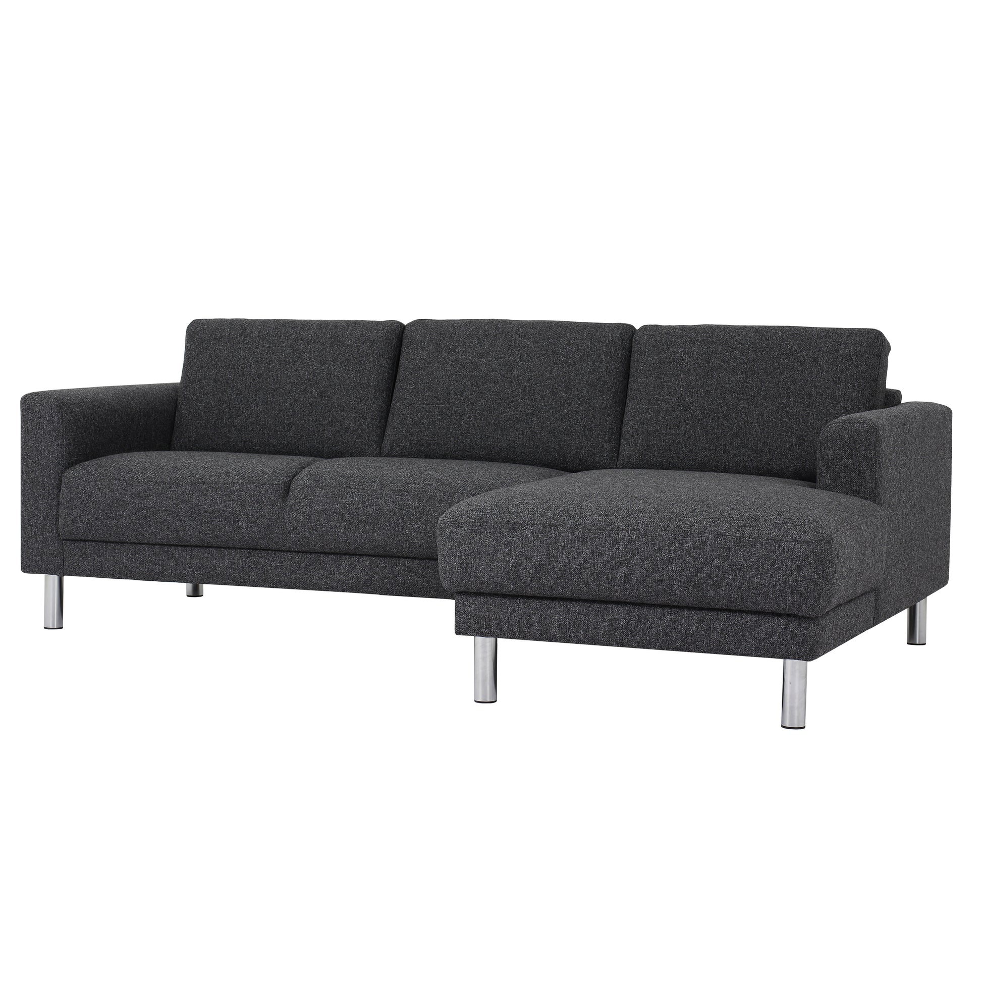 Cleveland  Chaiselongue Sofa (RH) in Nova Anthracite