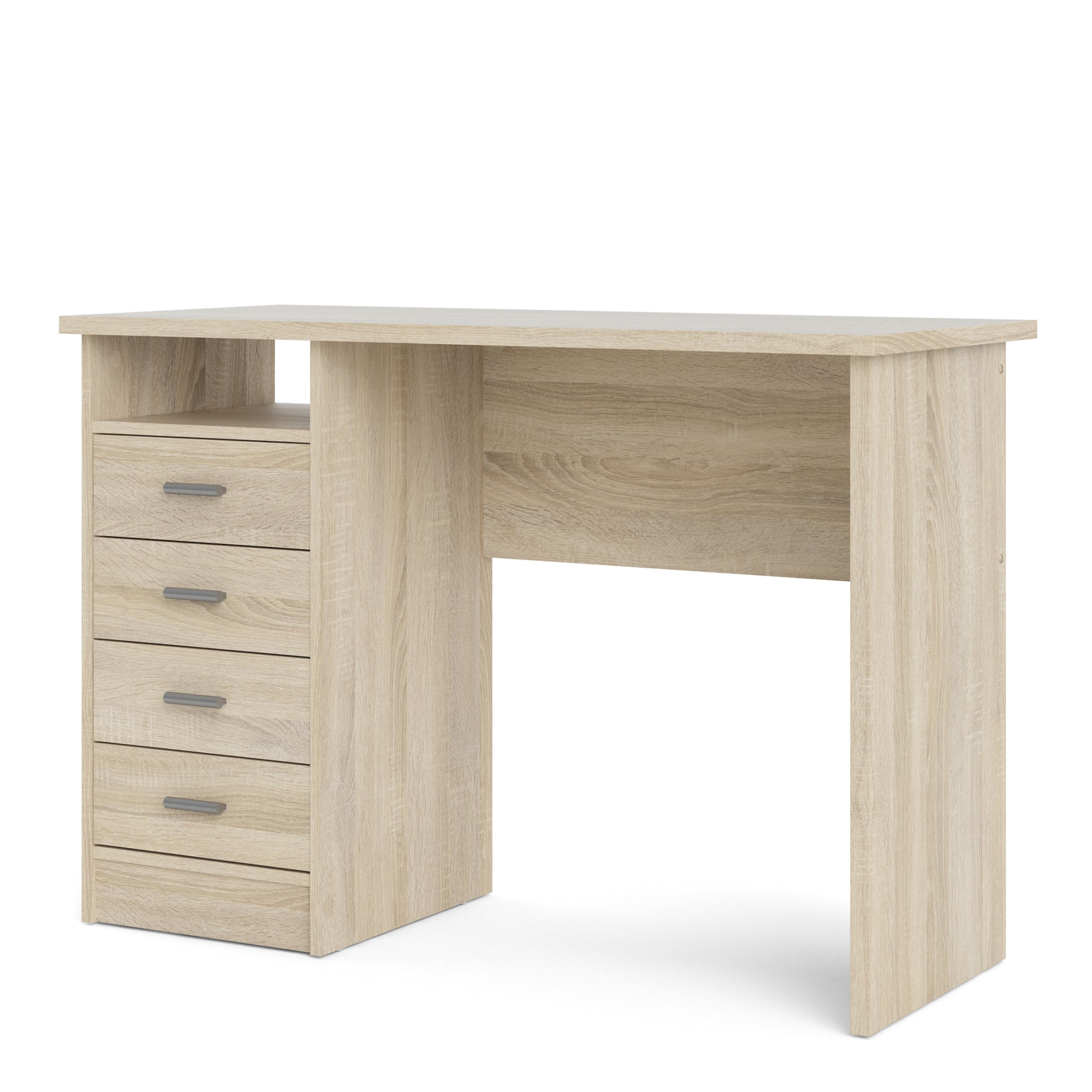 Function Plus  4 Drawer Desk in Oak