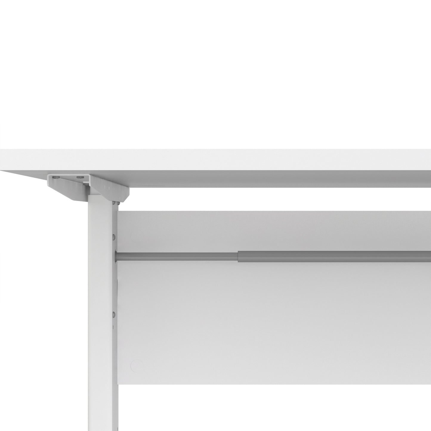 Prima  Desk 150 cm in White with Height adjustable legs with electric control in White