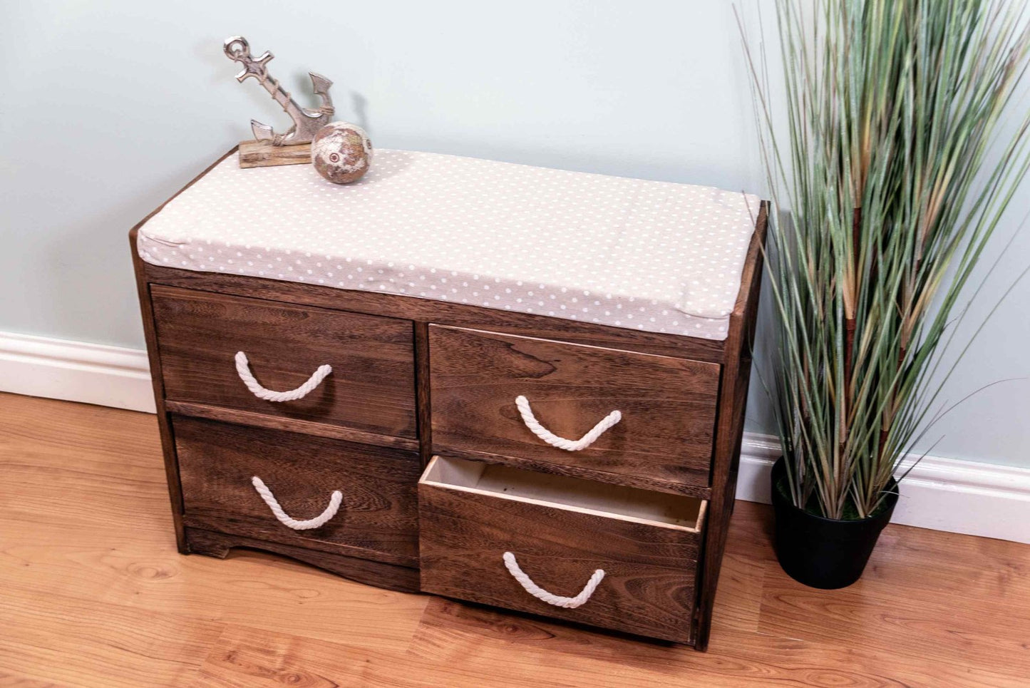 Revesby 4 Drawer Storage Bench 76 x 33 x 51 cm