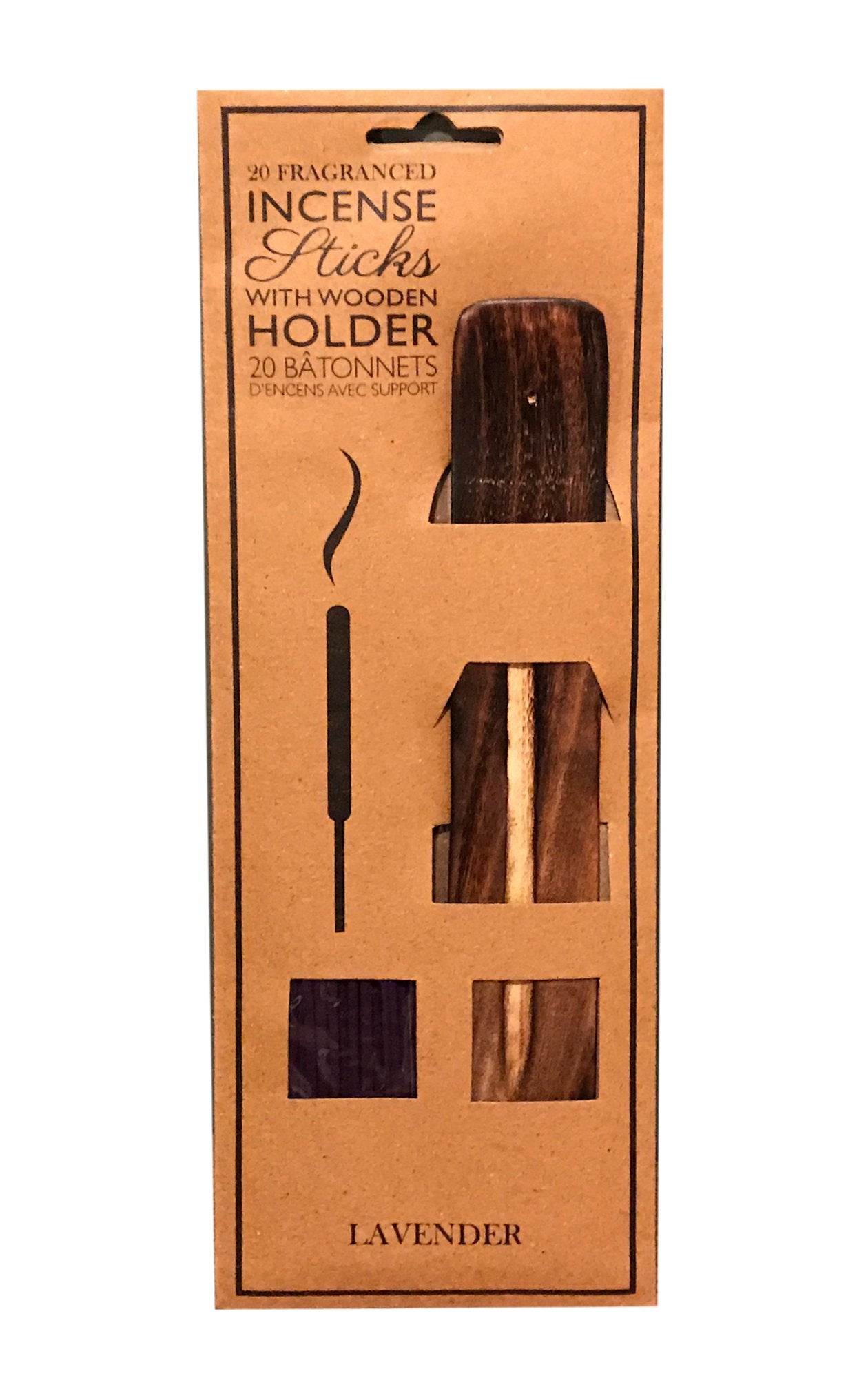 20 Fragranced Incense Sticks With Holder - Lavender