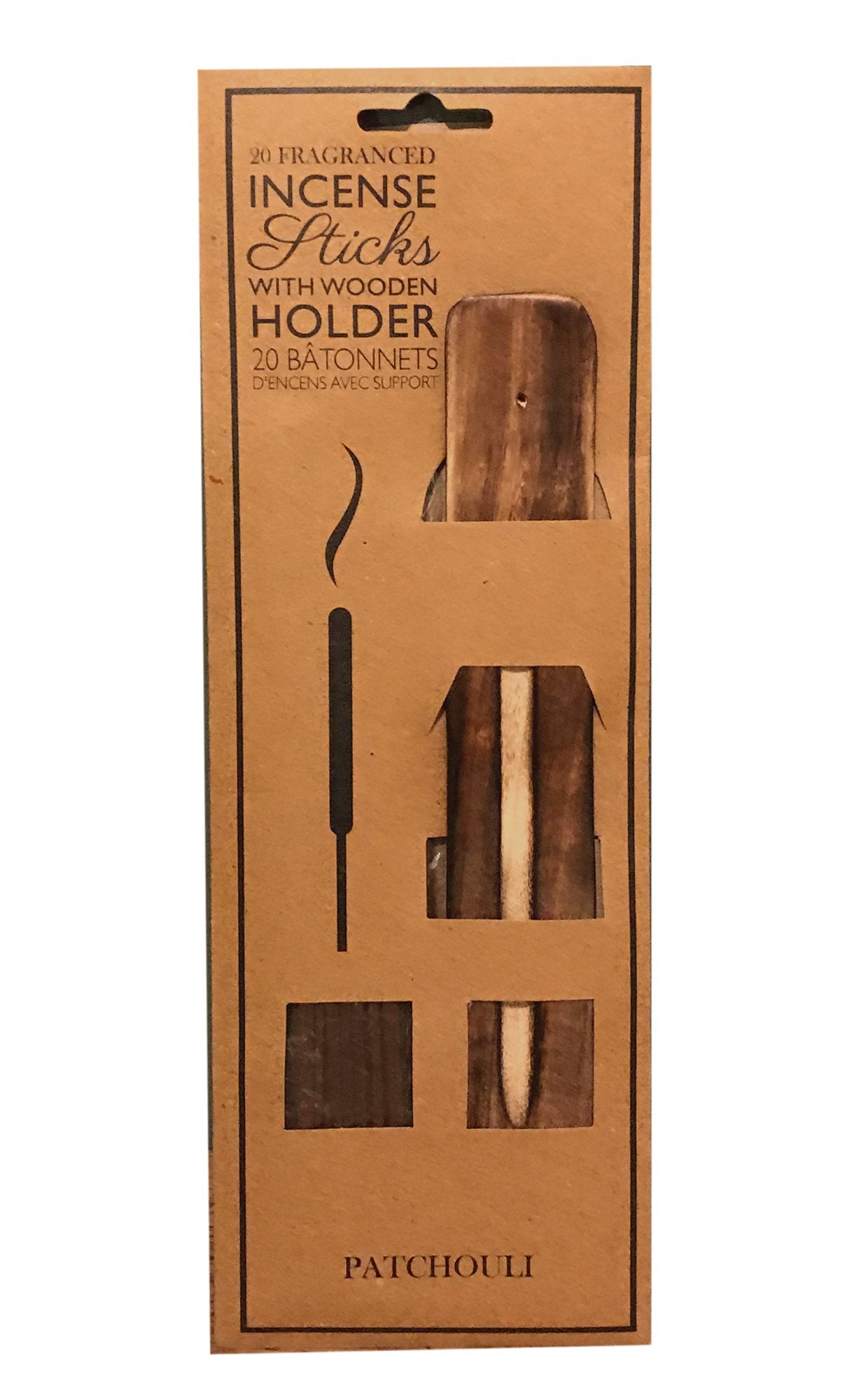 20 Fragranced Incense Sticks With Holder - Patchouli