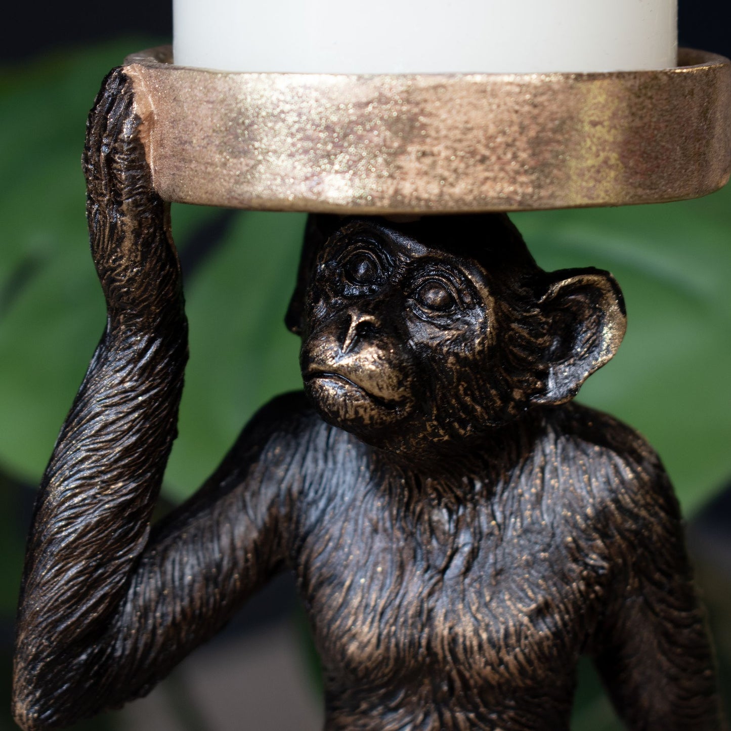 Large Monkey Candle Holder