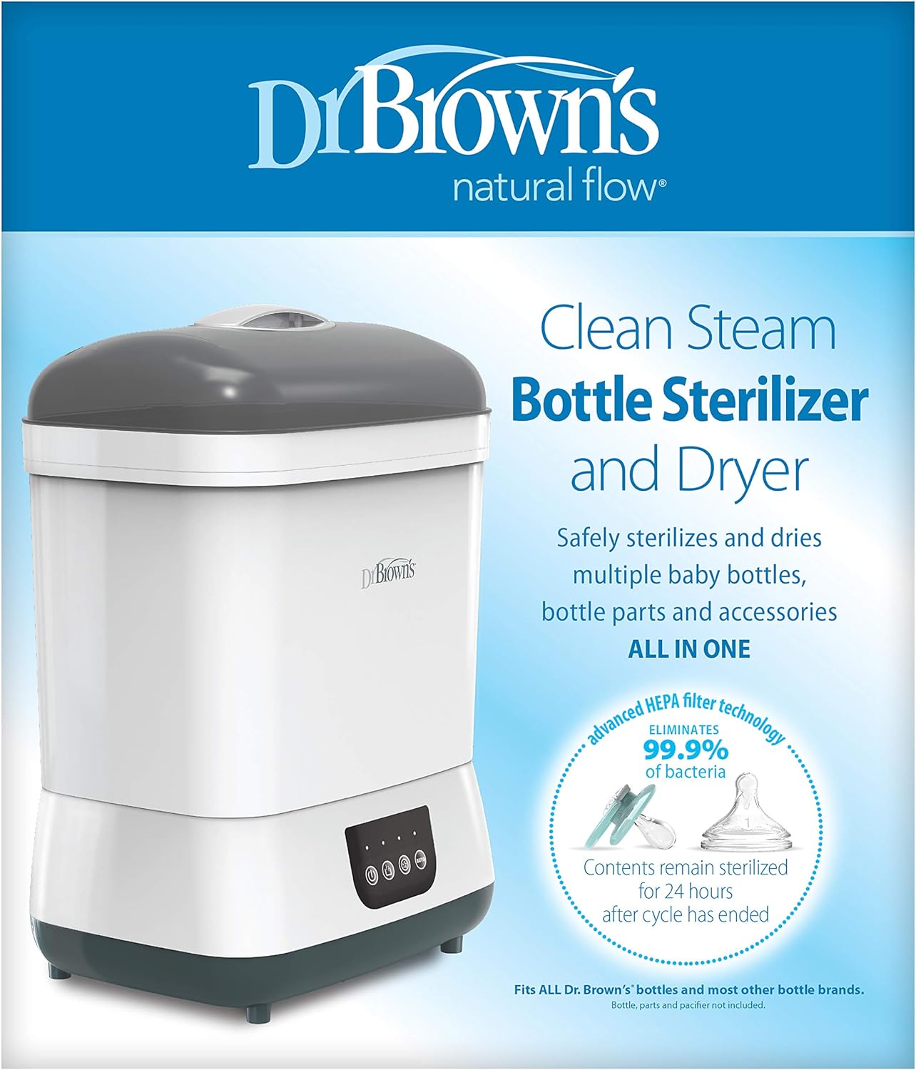Dr Brown's Steam Bottle Steriliser and Dryer