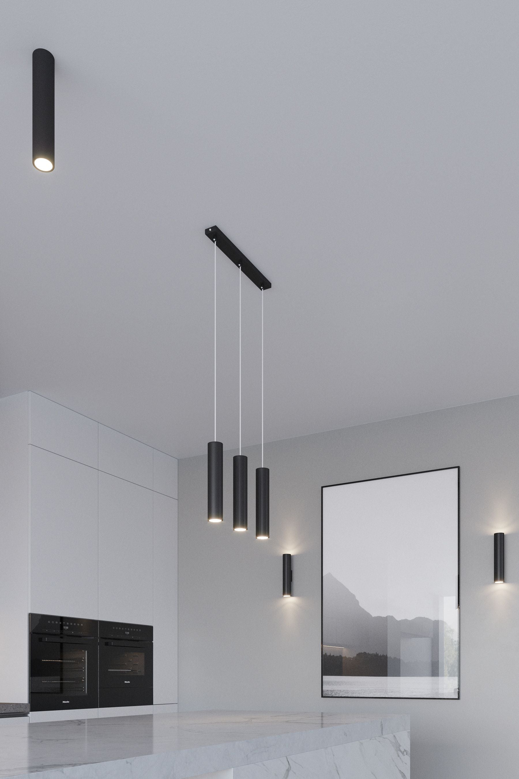 Pendant lamp LAGOS 1 black