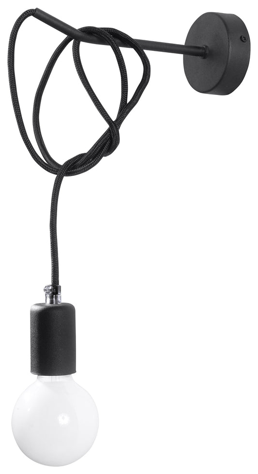 Wall lamp EDISON black