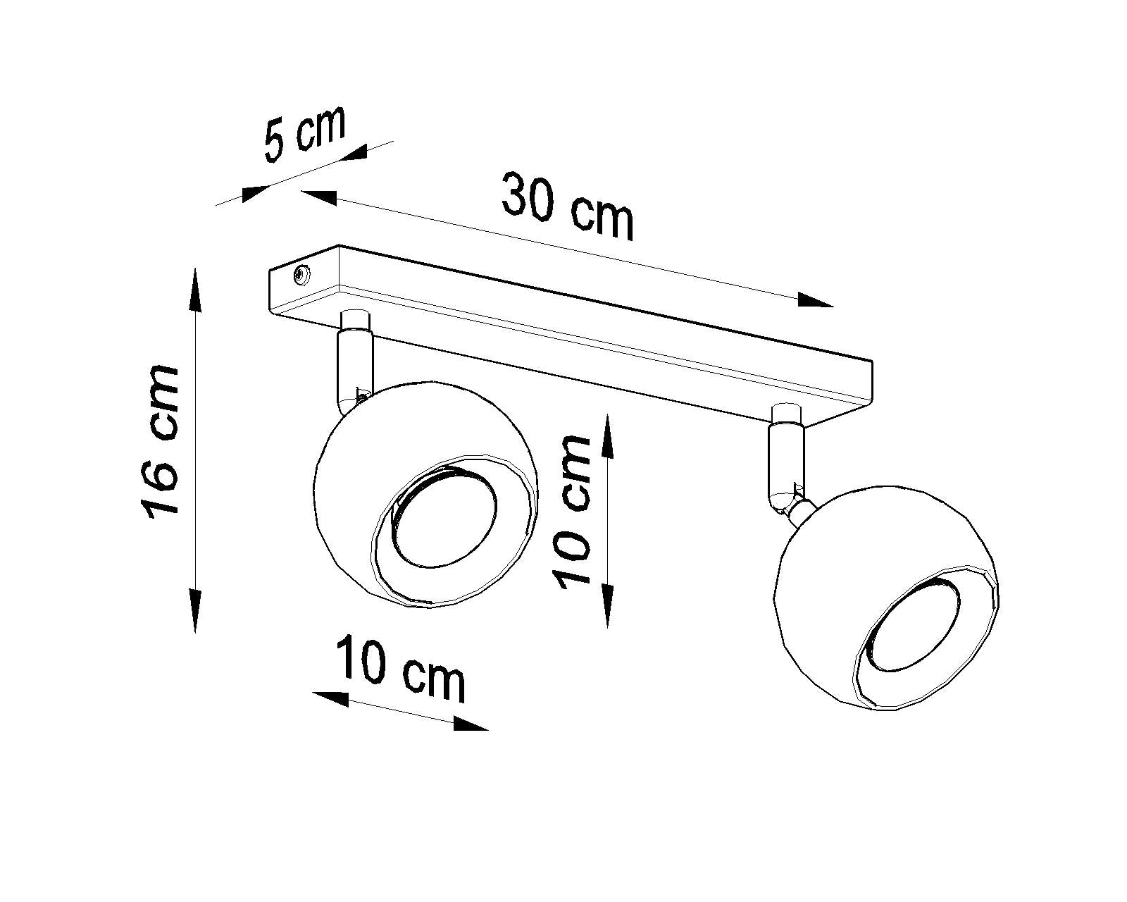 Ceiling lamp OCULARE 2 white