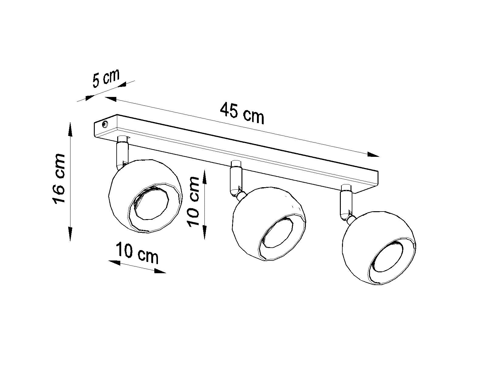 Ceiling lamp OCULARE 3 white