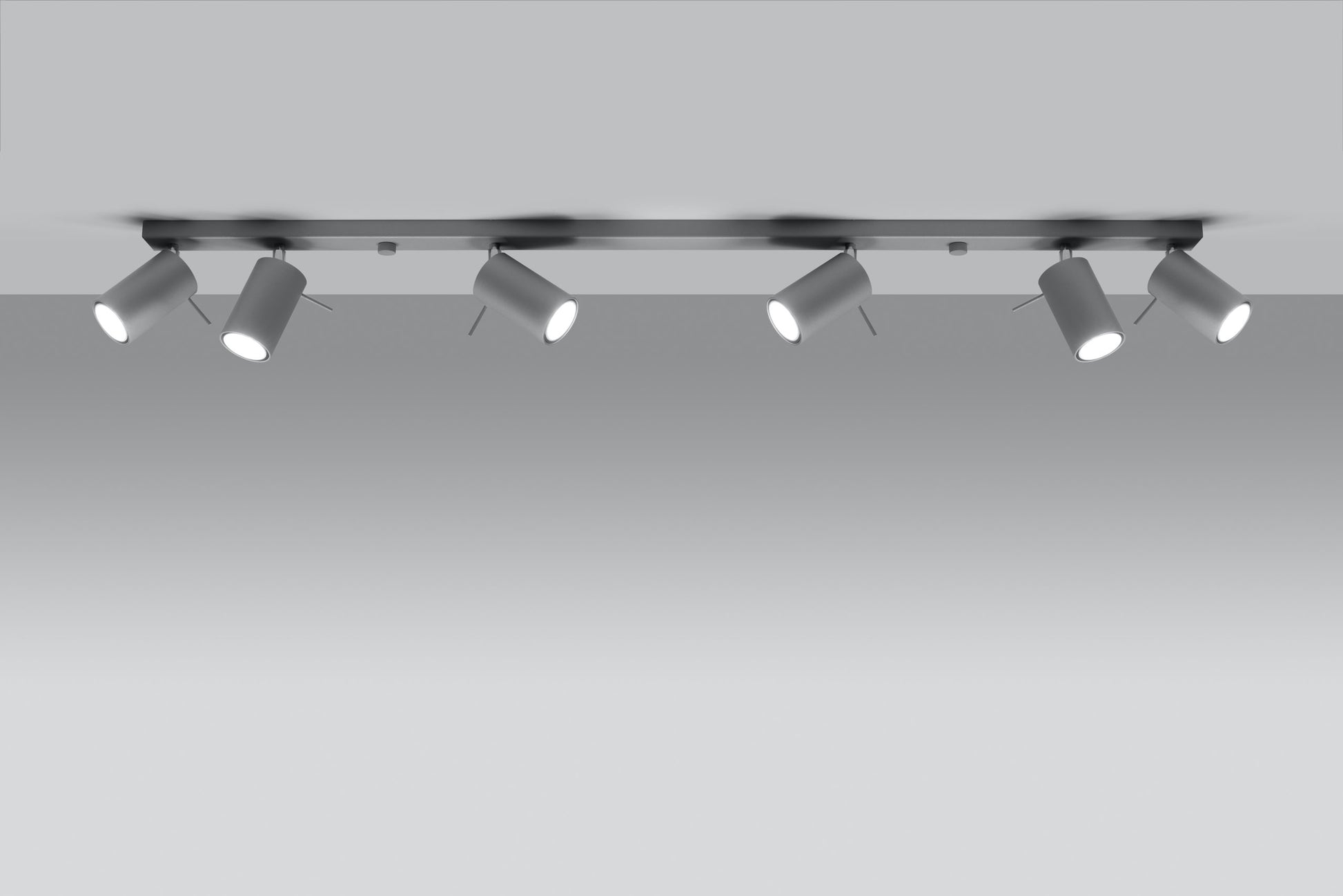 Ceiling lamp RING 6L grey