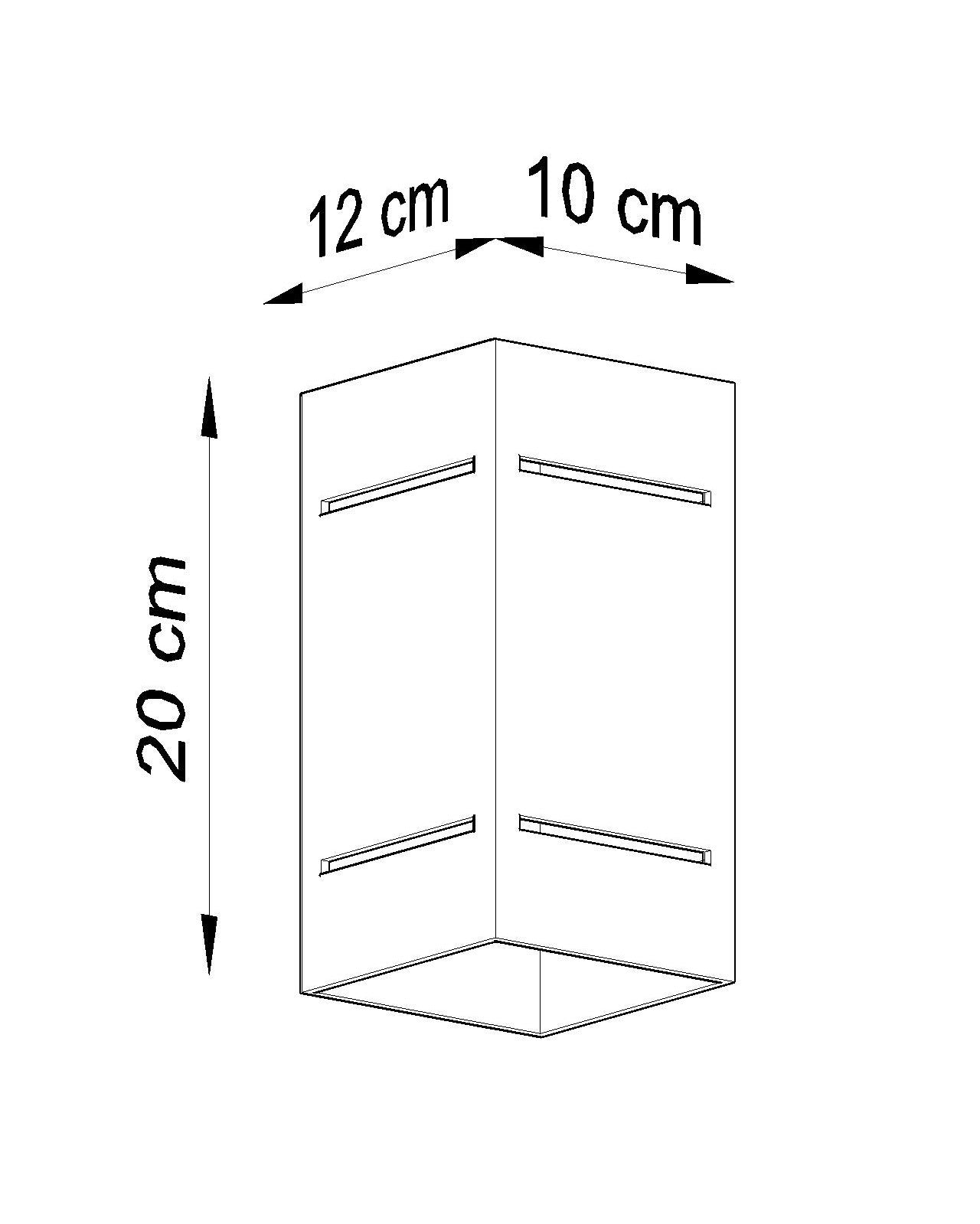 Wall lamp BLOCCO white