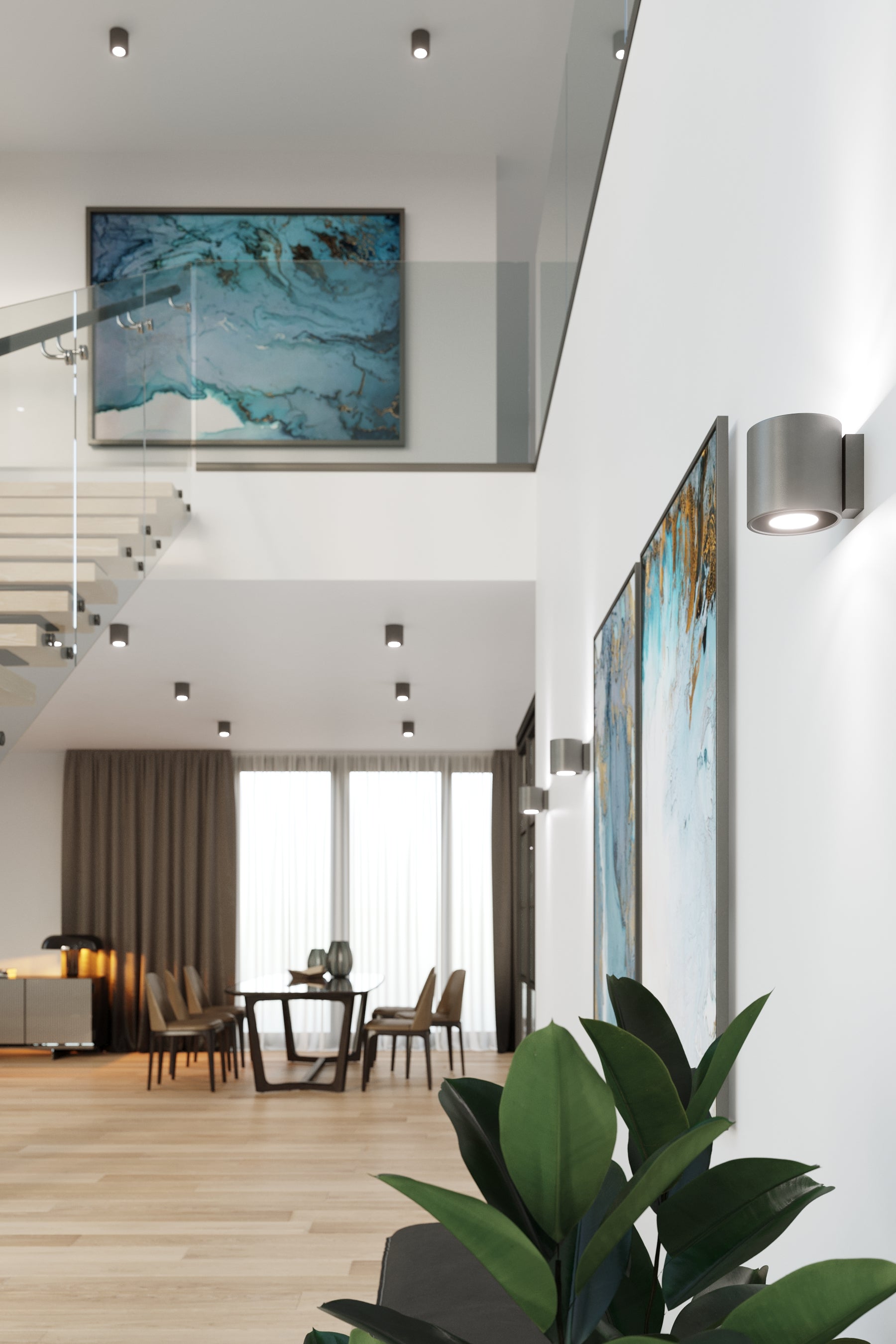 Wall lamp ORBIS 1 anthracite