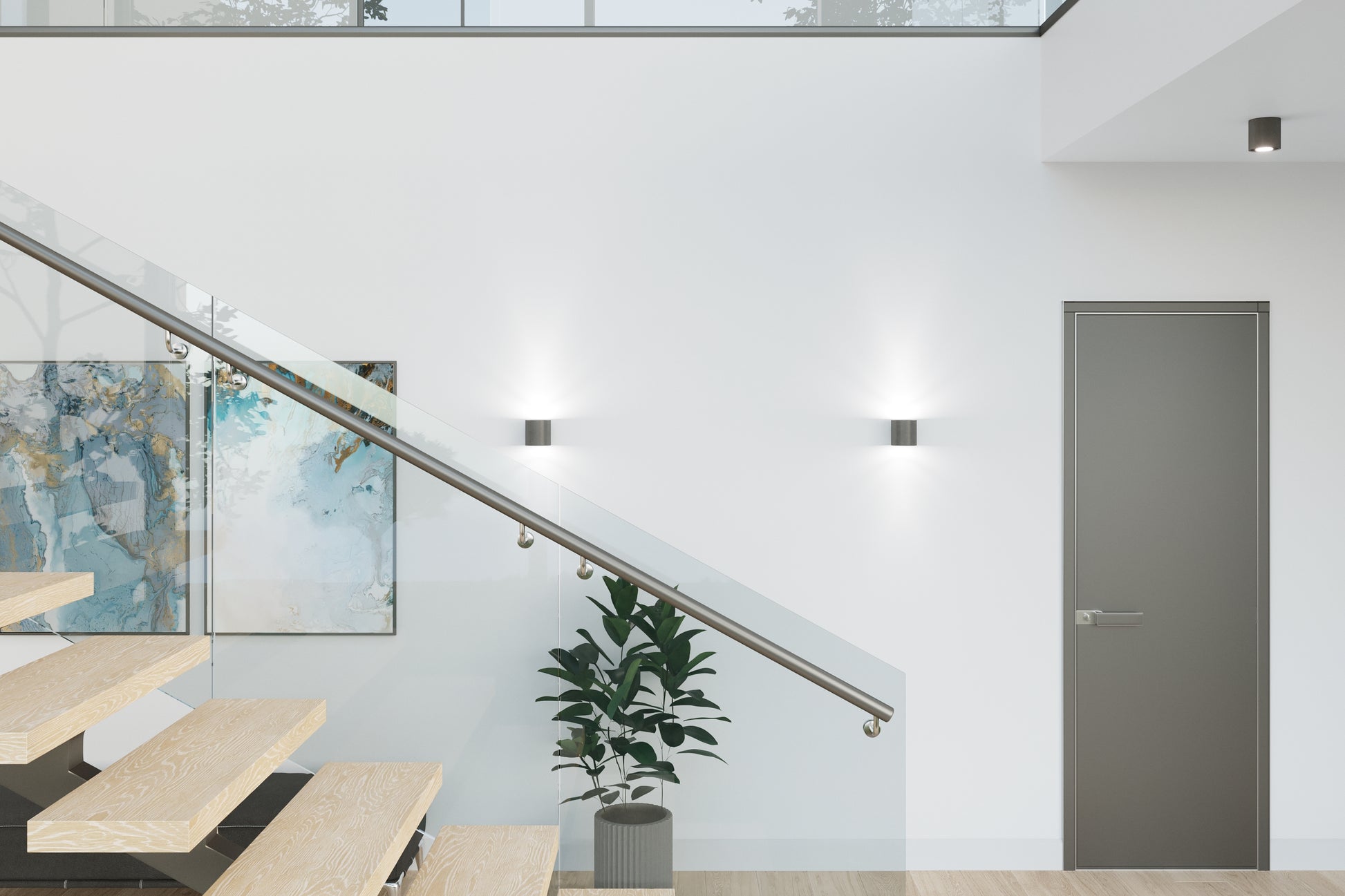 Wall lamp ORBIS 1 anthracite