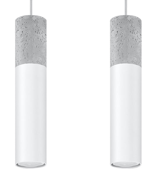 Pendant lamp BORGIO 2 white