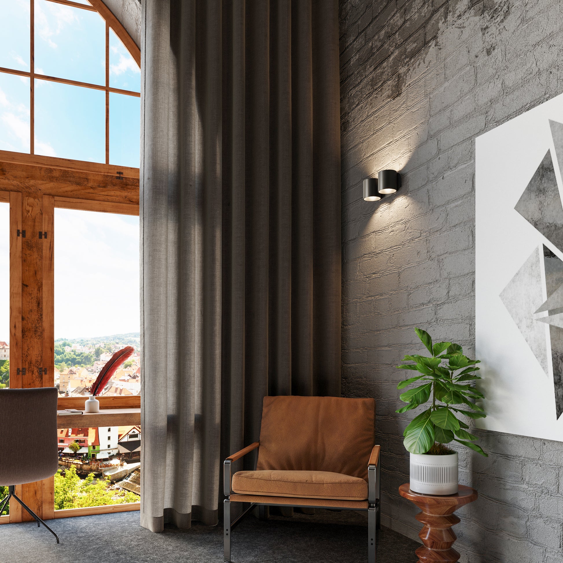 Wall lamp ORBIS 2 black