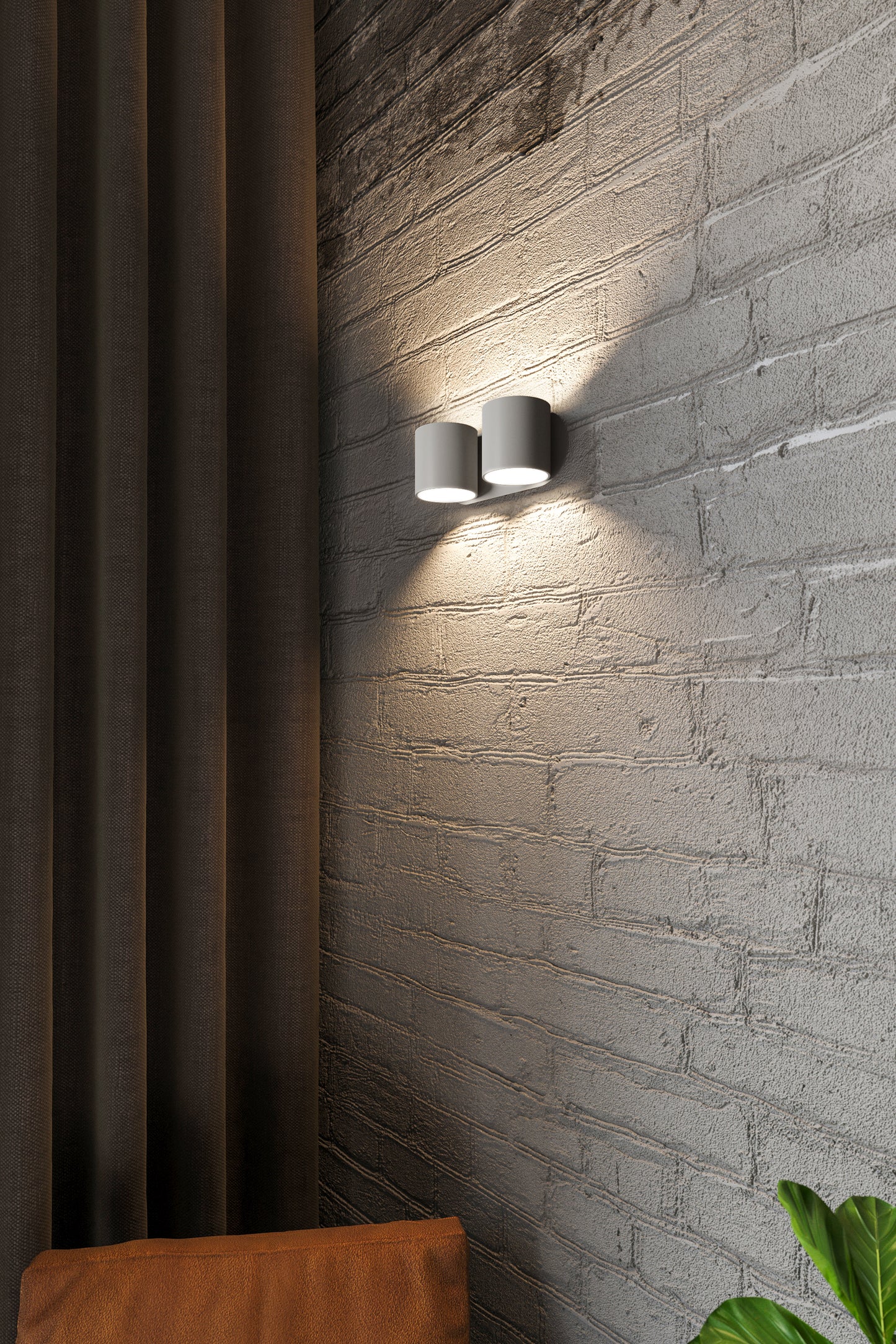 Wall lamp ORBIS 2 grey