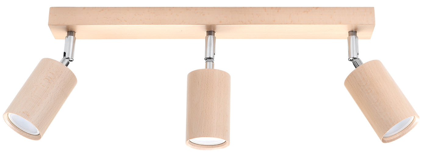 Ceiling lamp BERG 3 wood