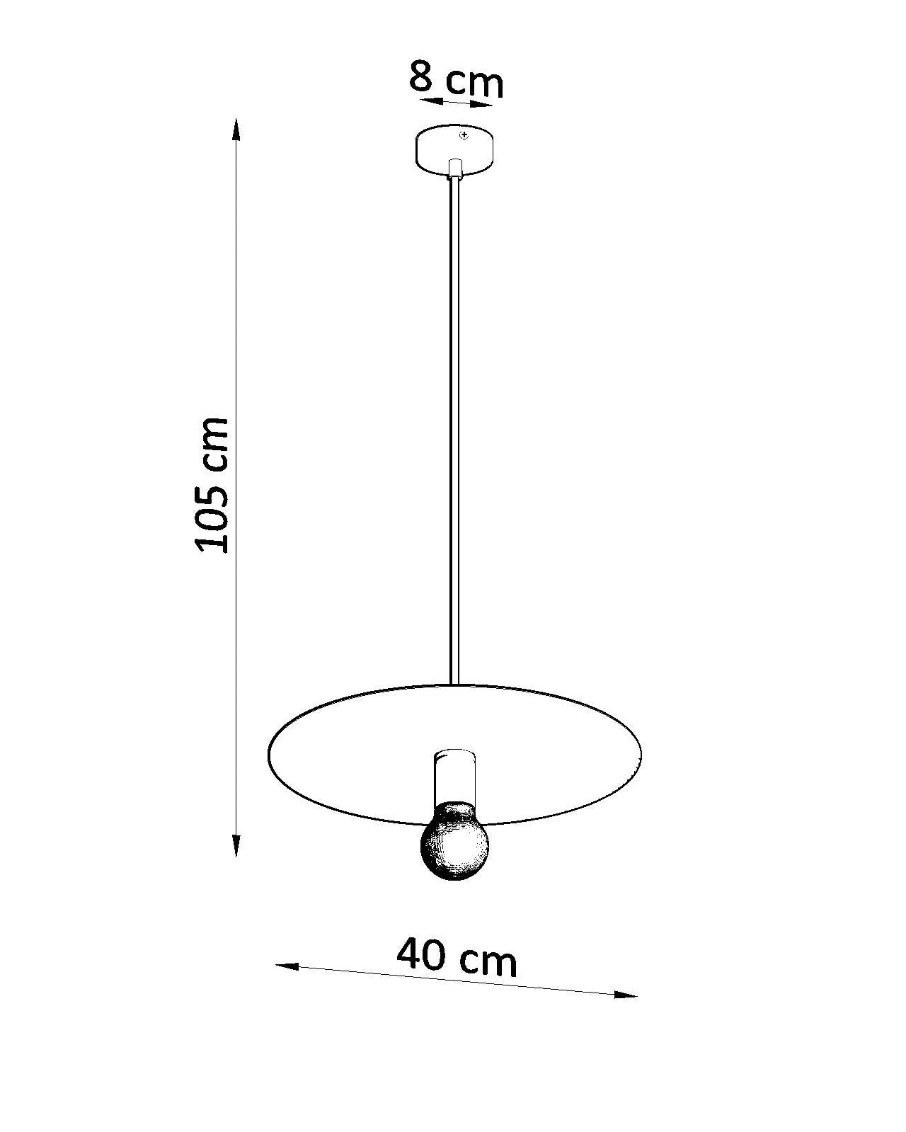 Pendant lamp FLAVIO grey