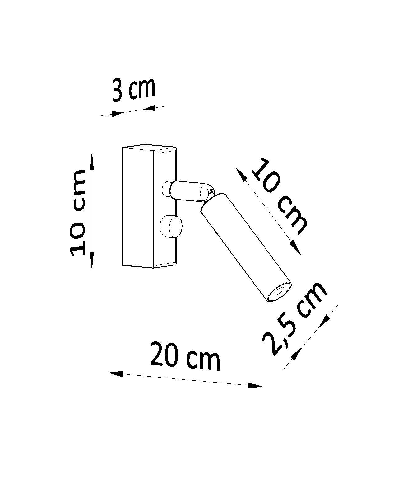 Wall lamp EYETECH 1 black