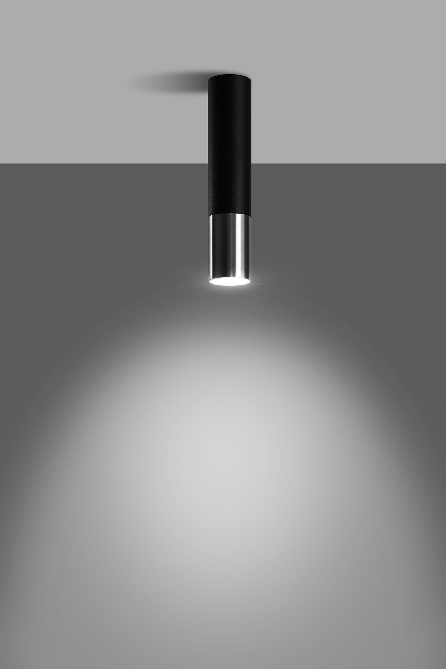 Ceiling lamp LOOPEZ black/chrome