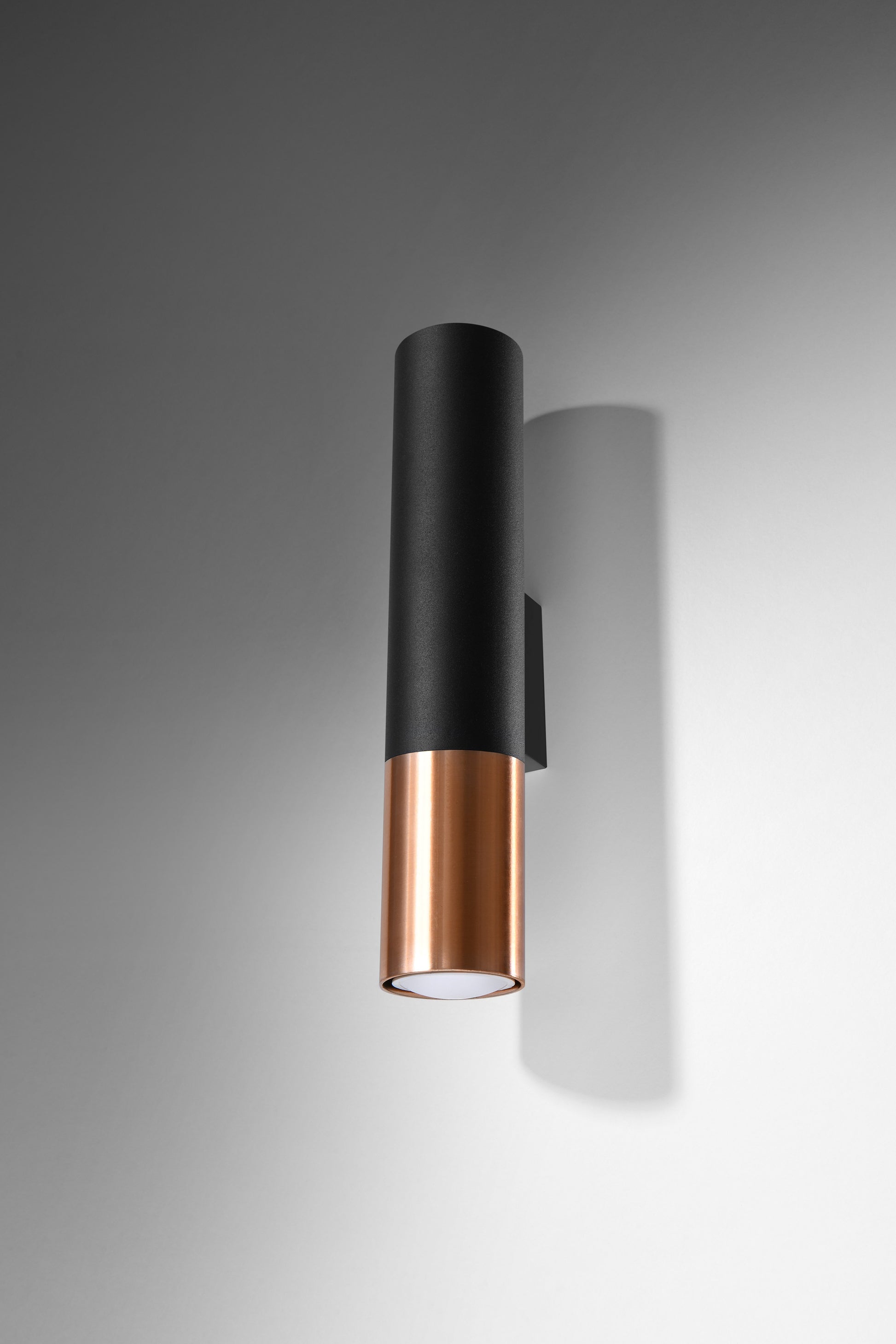 Wall lamp LOOPEZ black/copper