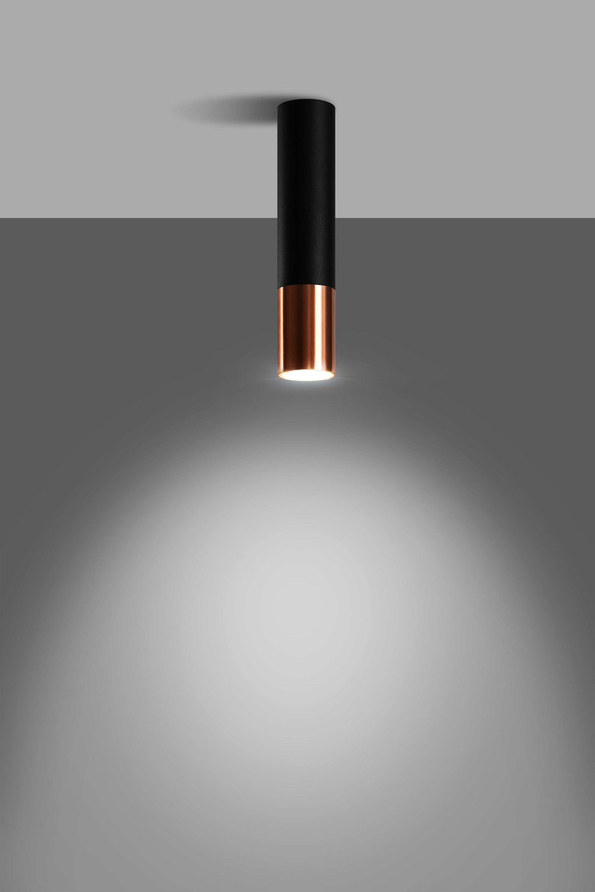 Ceiling lamp LOOPEZ black/copper