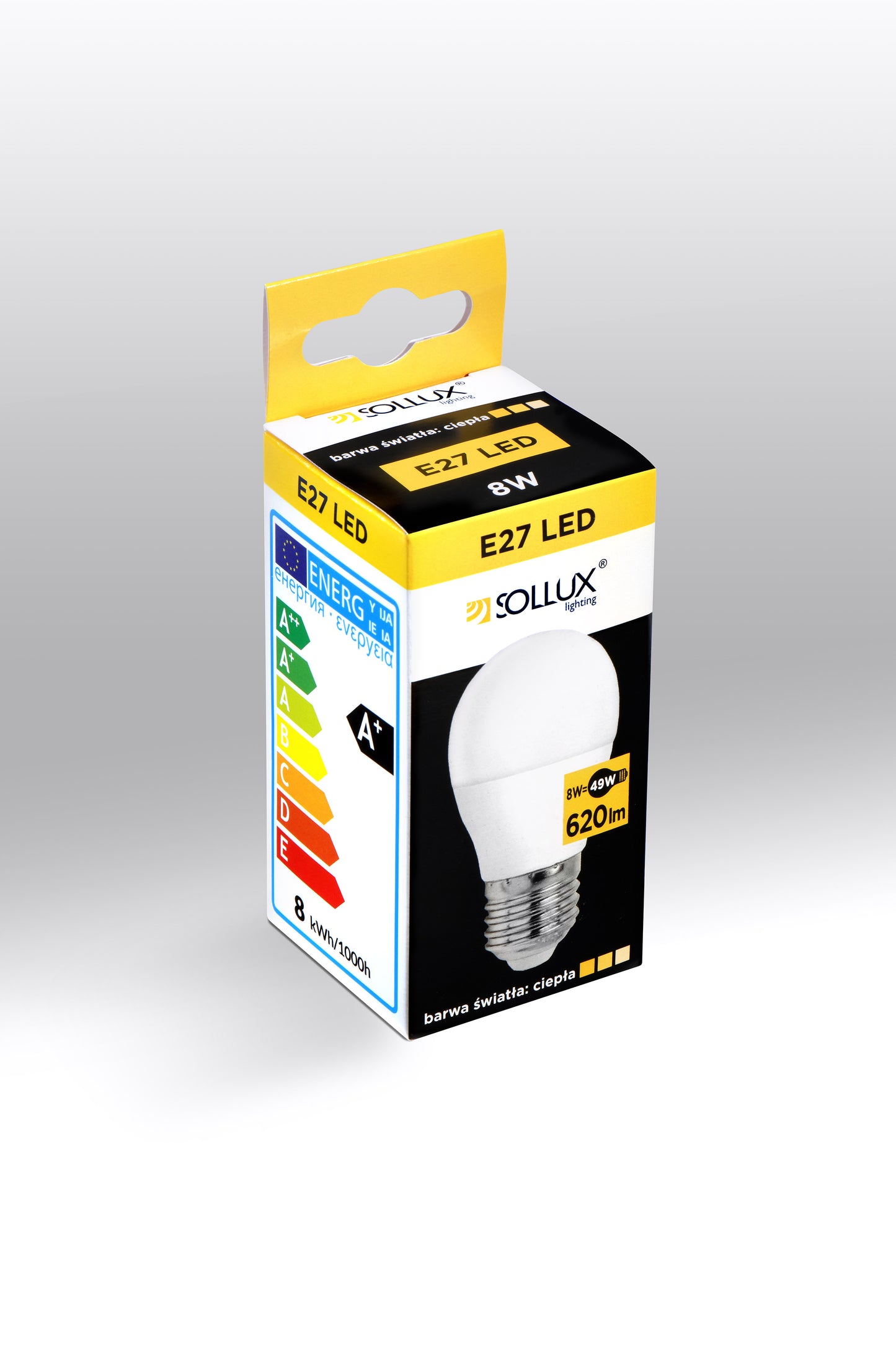 LED bulb E27 3000K 8W 620lm