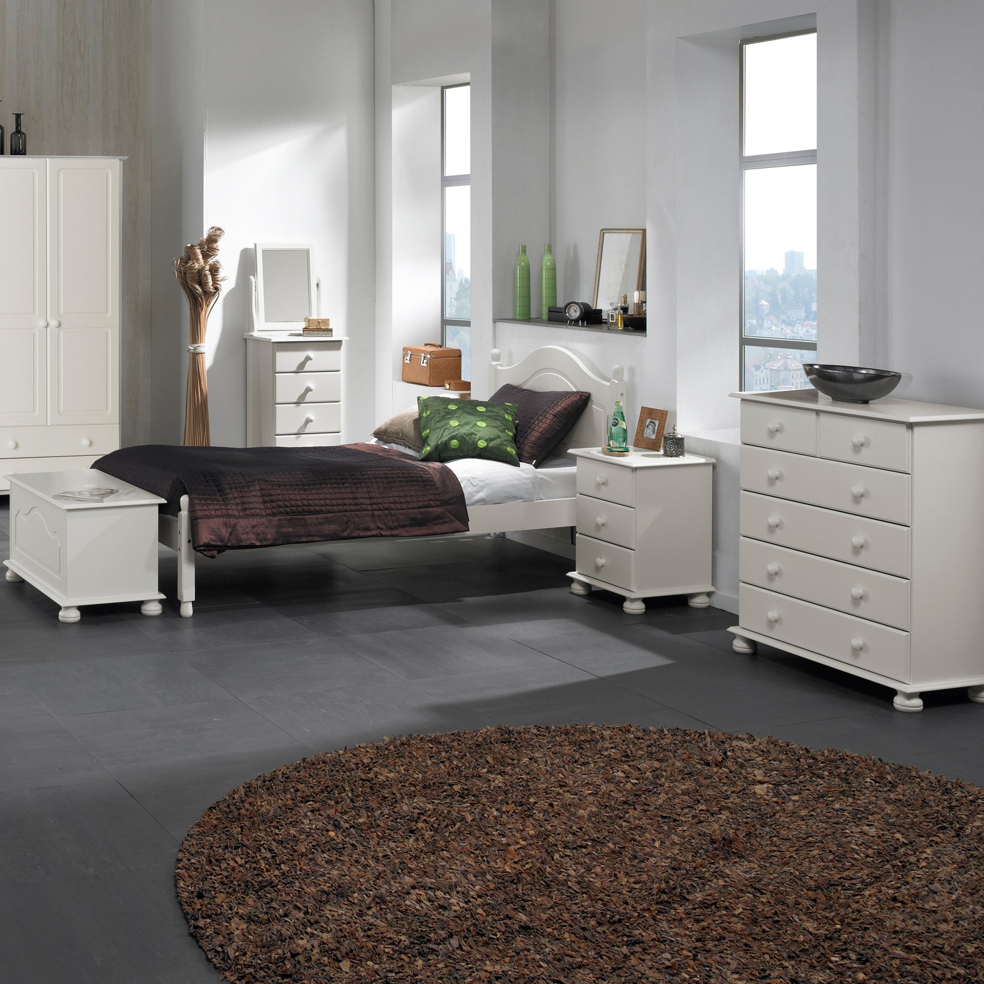 Copenhagen  2 + 4 Drawer Chest in White