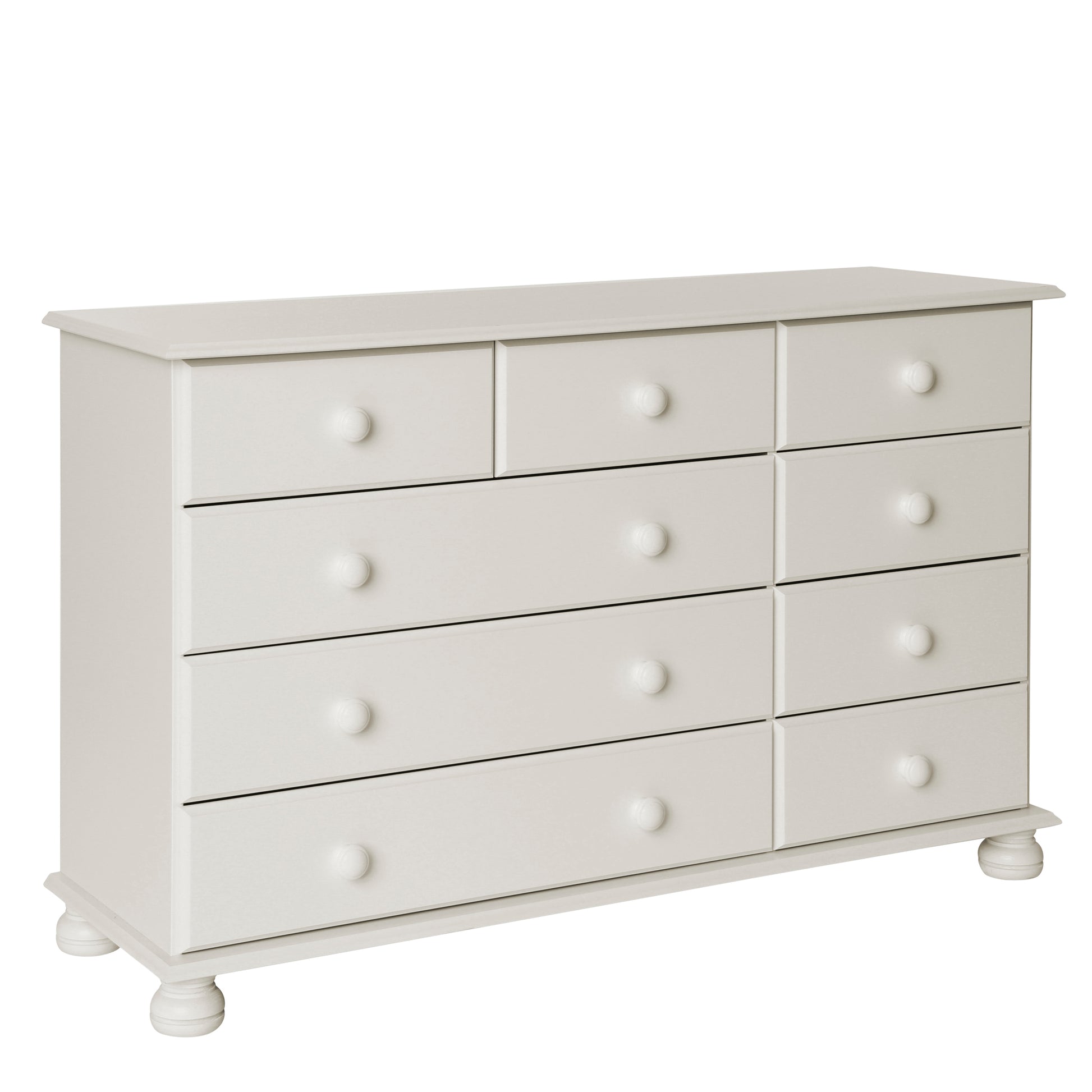 Copenhagen  2 + 3 + 4 Drawer Extra wide chest in White