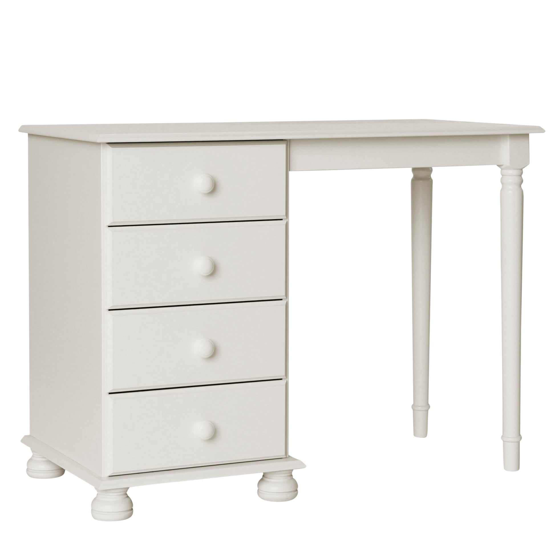 Copenhagen  Single Dressing Table in White