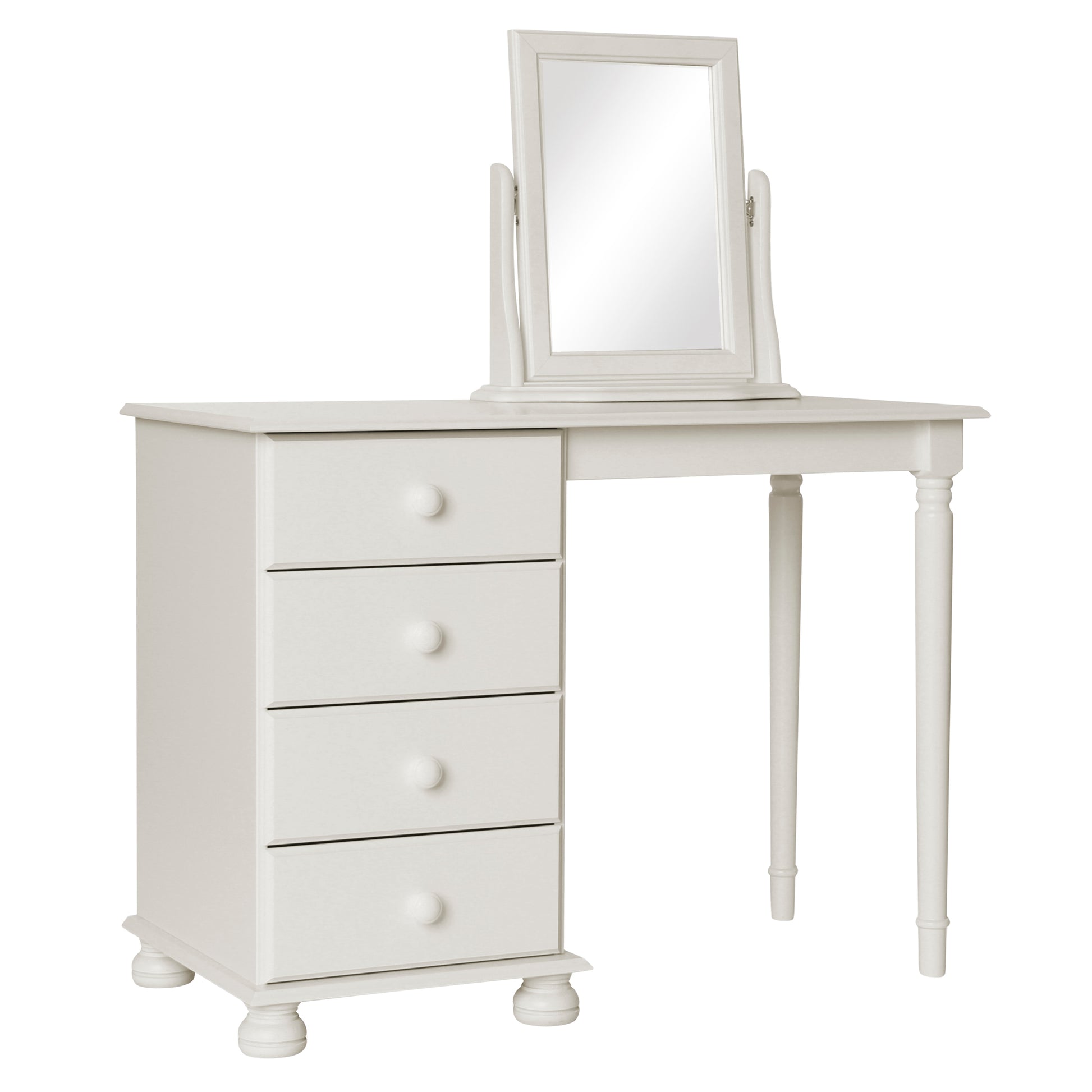 Copenhagen  Single Dressing Table in White