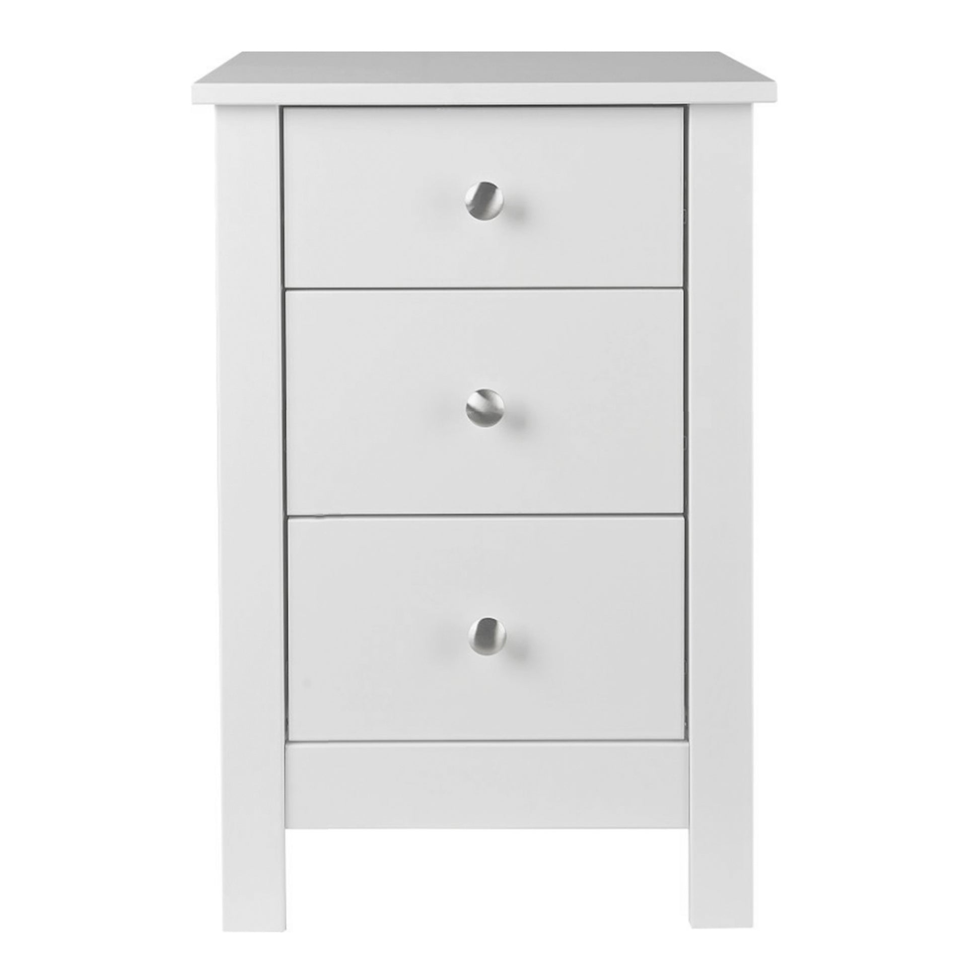 Florence  3 drawer bedside in White