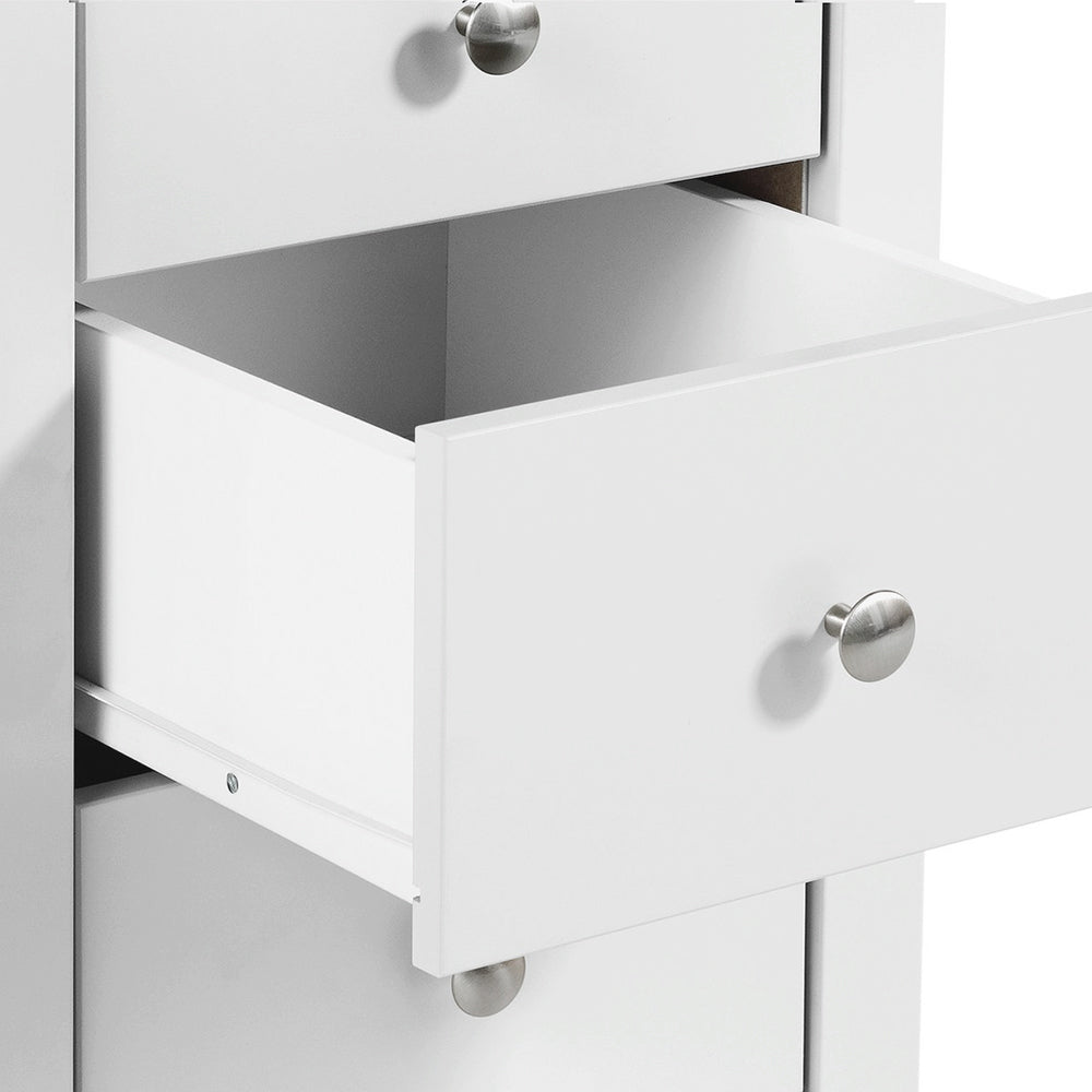 Florence  3 drawer bedside in White