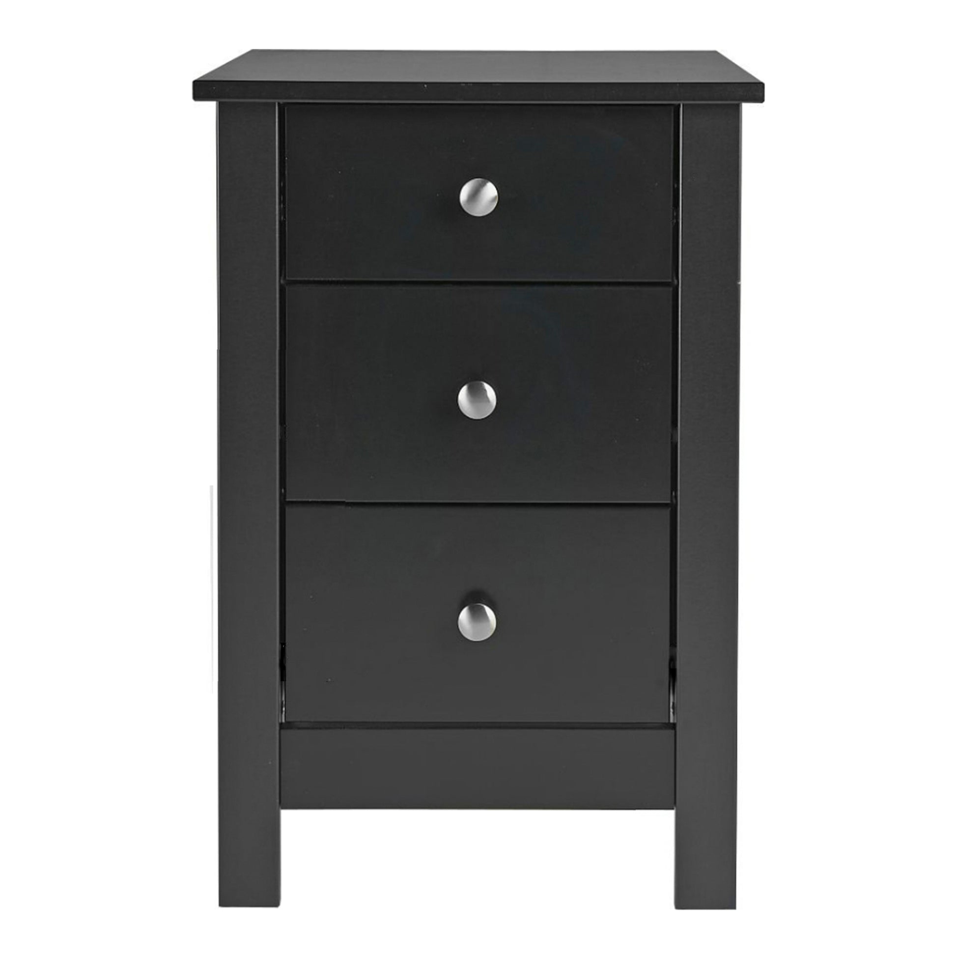 Florence  3 drawer bedside in Black