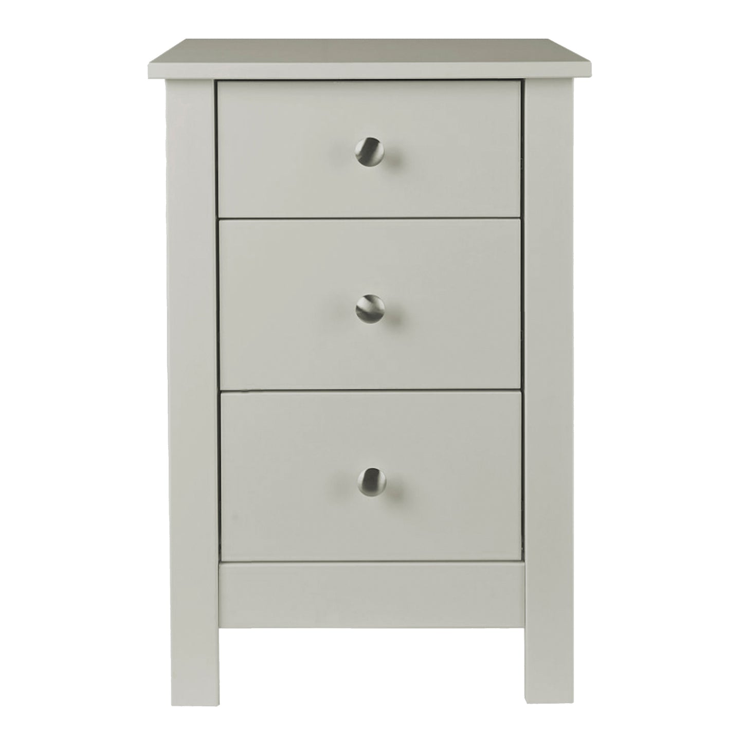 Florence  3 drawer bedside in Soft Grey