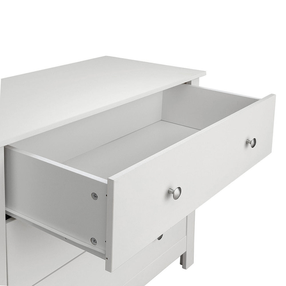 Florence  3 drawer chest in White