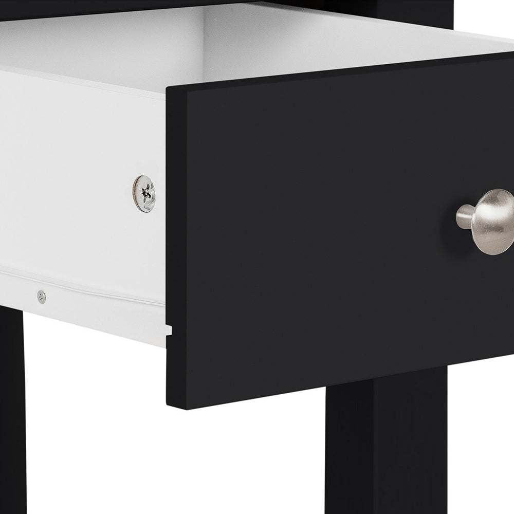 Florence  3 drawer Dressing Table in Black